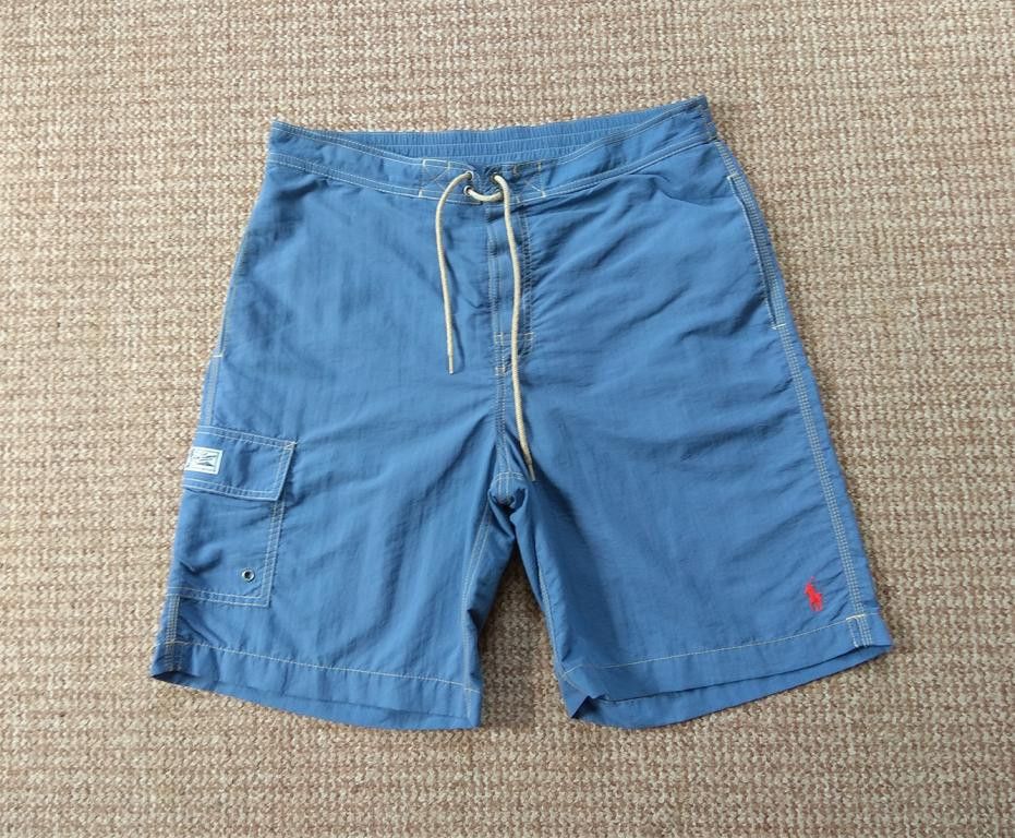 Polo Ralph Lauren × Ralph Lauren × Vintage Vintage Polo Ralph Lauren Nylon Swim Shorts size M Size US 32 / EU 48 - 1 Thumbnail