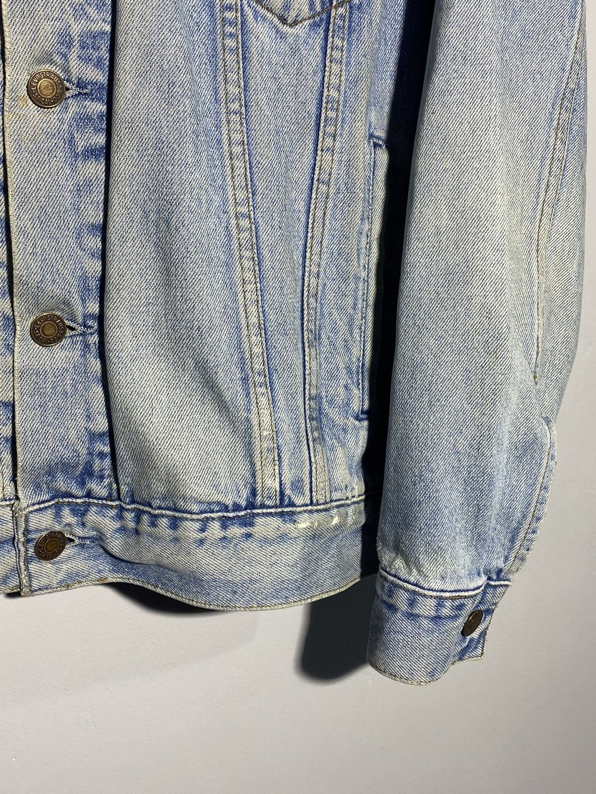 Levi's Vintage 90’s Levi’s washed distressed denim jacket Size US XL / EU 56 / 4 - 6 Thumbnail