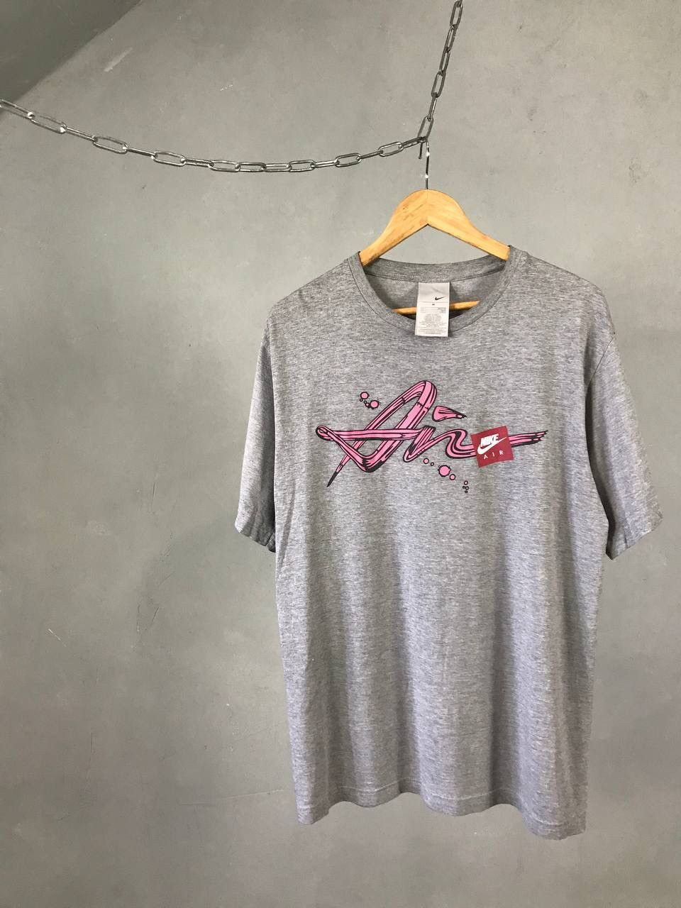 Nike × Vintage Nike Air swoosh streetwear vintage tee Size US M / EU 48-50 / 2 - 1 Thumbnail