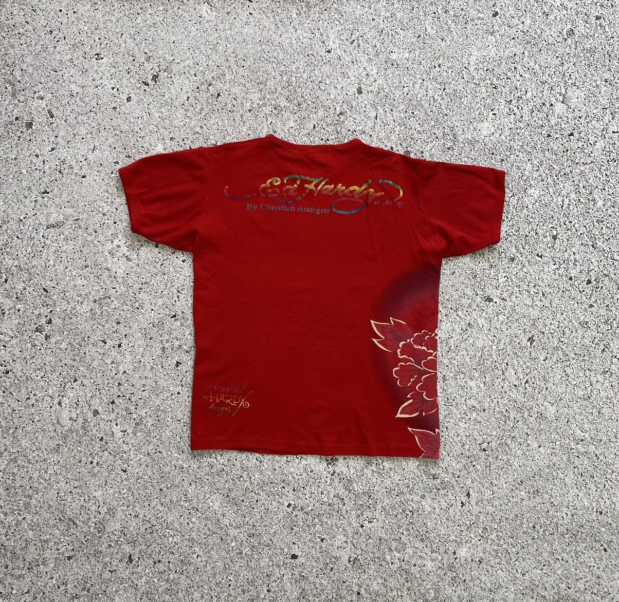 Christian Audigier × Ed Hardy Ed Hardy by christian audiger T-Shirt Y2K Hype Size US XXL / EU 58 / 5 - 4 Thumbnail