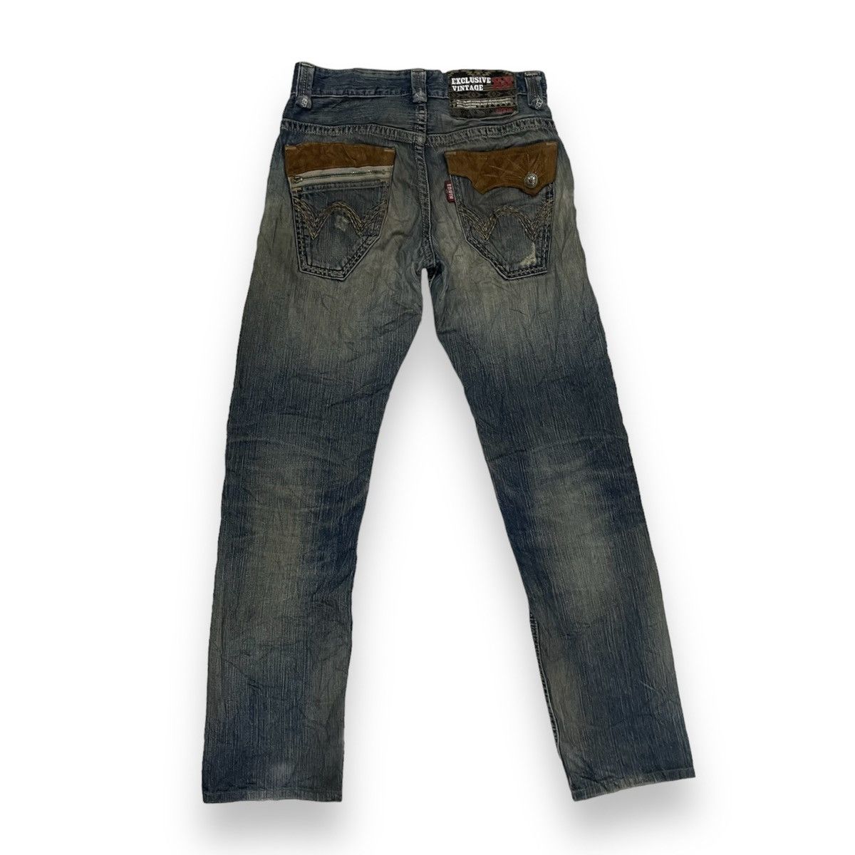 Edwin × Japanese Brand 🇯🇵 EXCLUSIVE VINTAGE EDWIN DISTRESSED DENIM PANTS Size US 28 / EU 44 - 2 Thumbnail