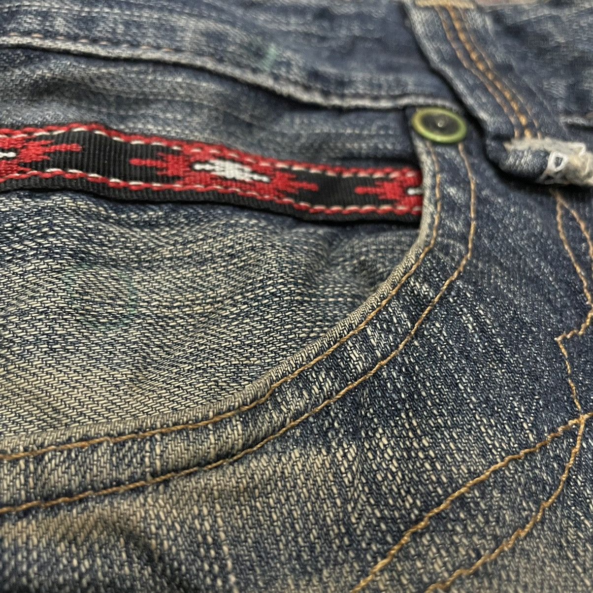 Edwin × Japanese Brand 🇯🇵 EXCLUSIVE VINTAGE EDWIN DISTRESSED DENIM PANTS Size US 28 / EU 44 - 8 Thumbnail