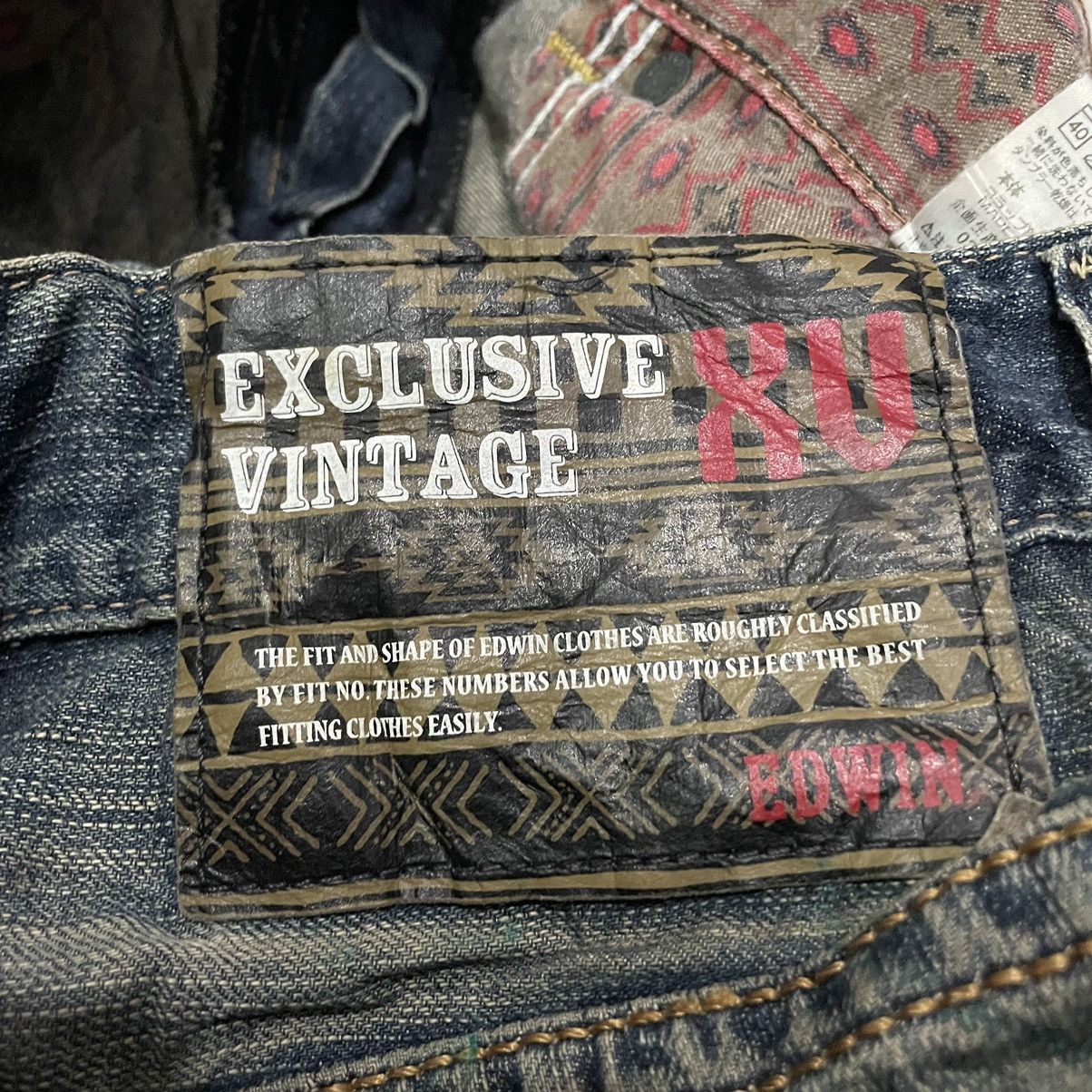 Edwin × Japanese Brand 🇯🇵 EXCLUSIVE VINTAGE EDWIN DISTRESSED DENIM PANTS Size US 28 / EU 44 - 11 Thumbnail