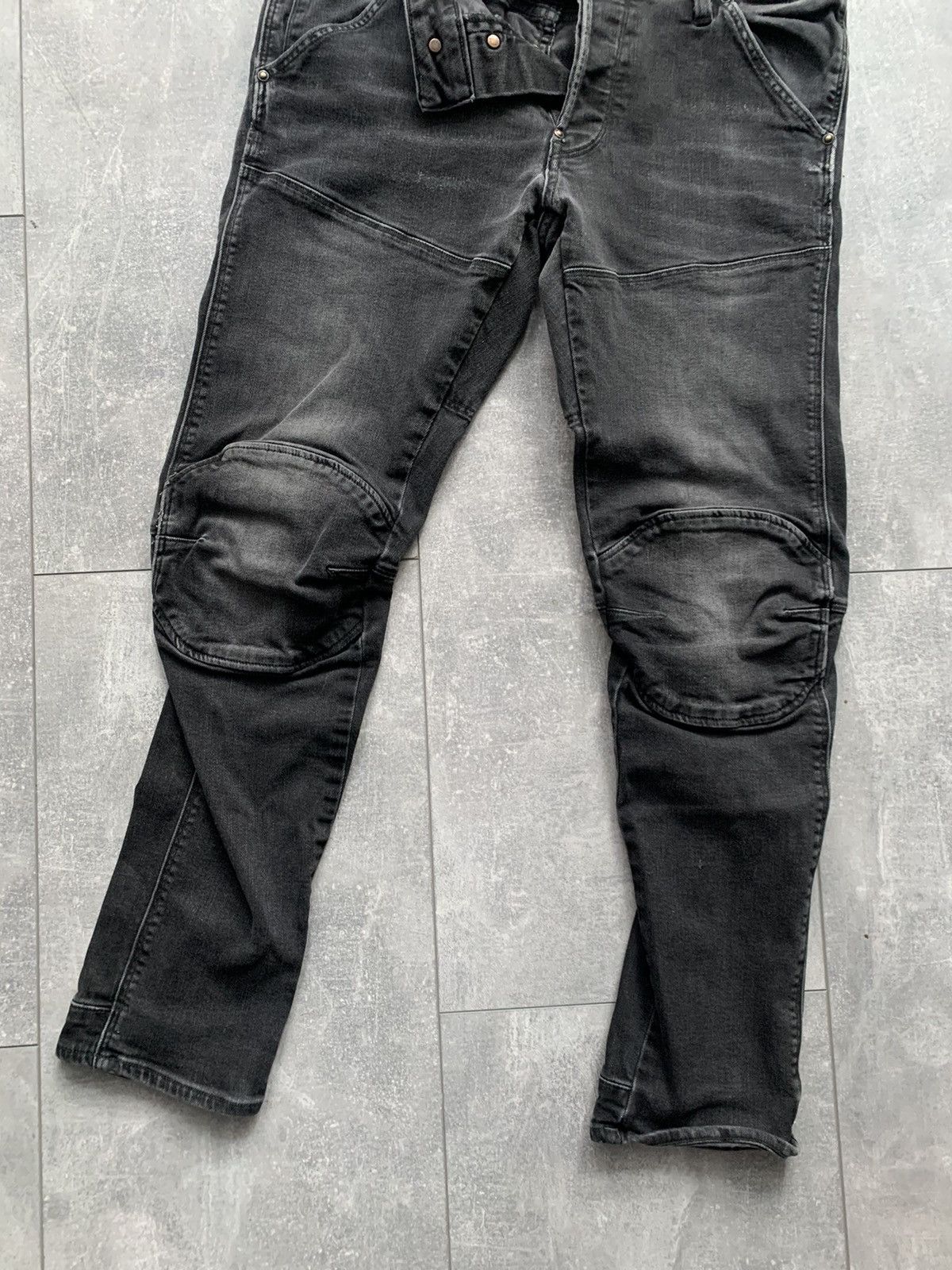 G-Star G star Raw biker knee denim skinny jeans 3D Playboi carti Size US 31 - 2 Thumbnail