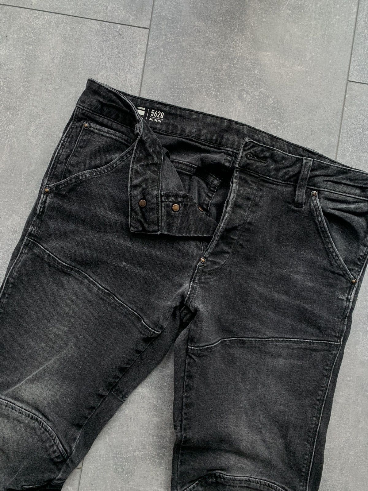 G-Star G star Raw biker knee denim skinny jeans 3D Playboi carti Size US 31 - 4 Thumbnail