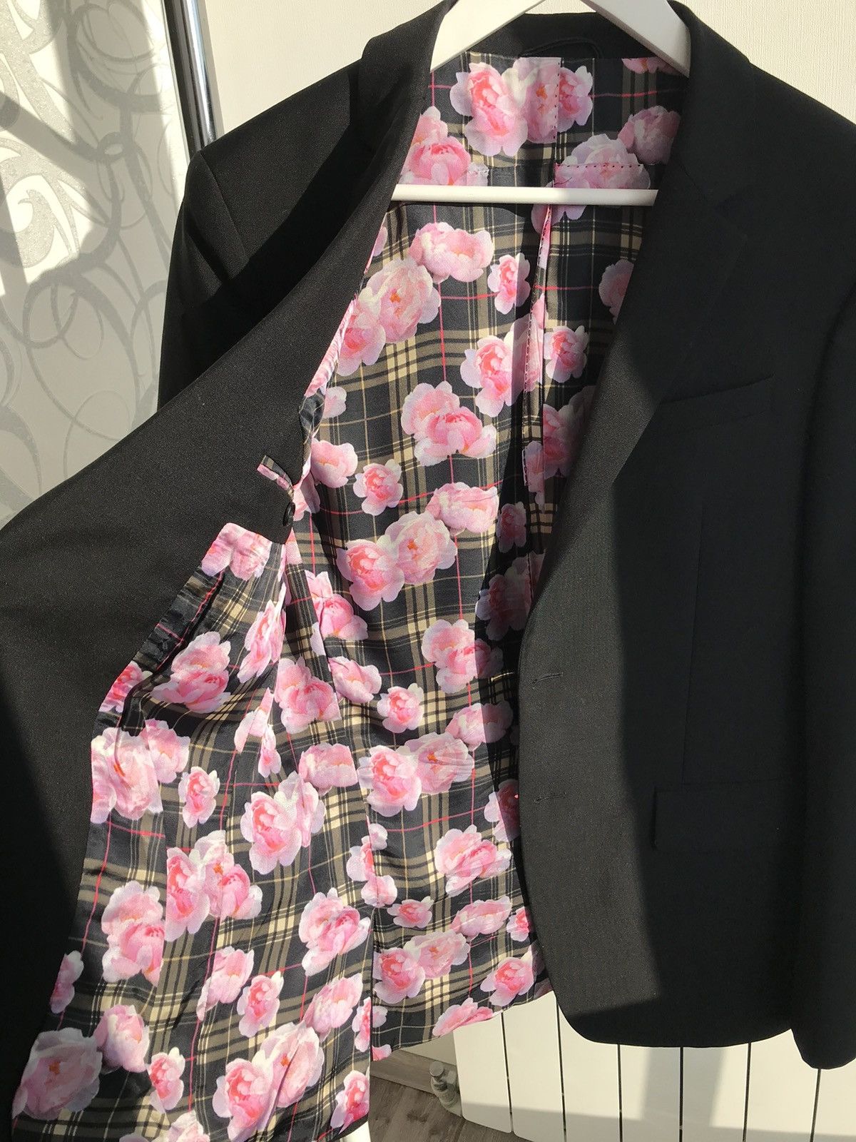 Givenchy × Riccardo Tisci Givenchy Floral Tartan-print Wool Blazer Size 50S - 3 Thumbnail