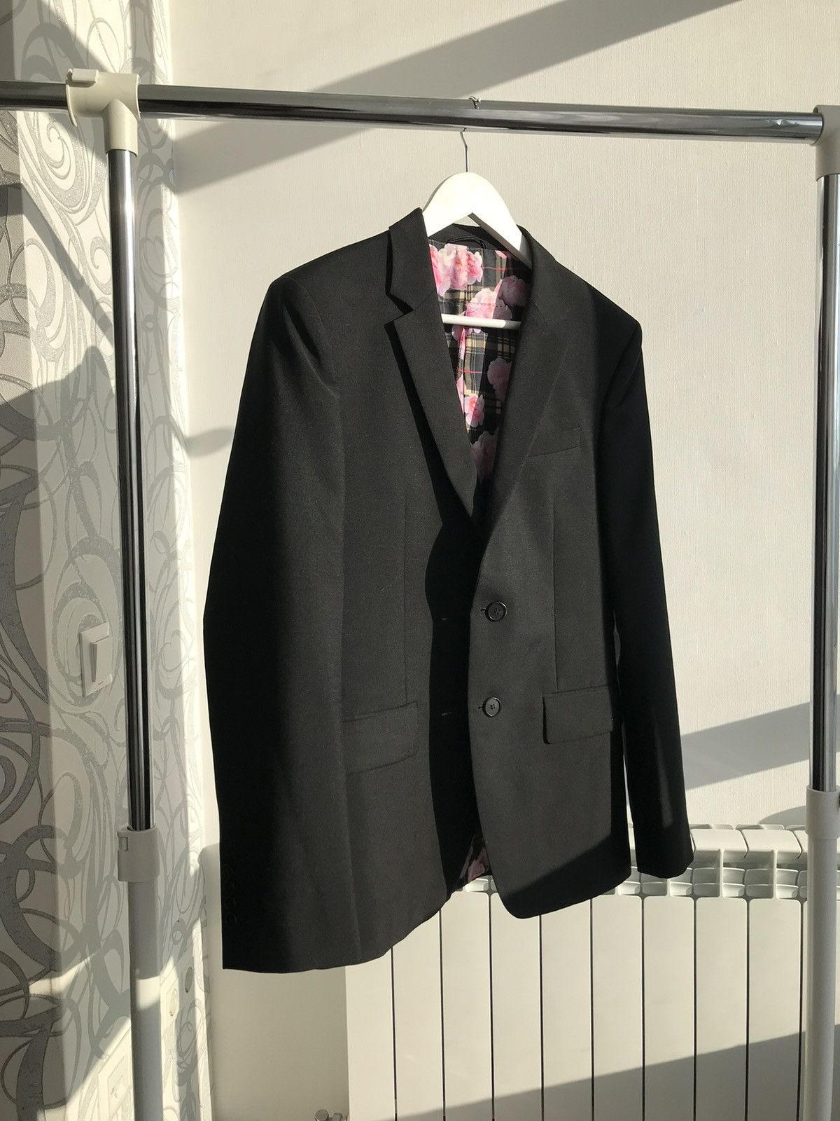 Givenchy × Riccardo Tisci Givenchy Floral Tartan-print Wool Blazer Size 50S - 2 Thumbnail