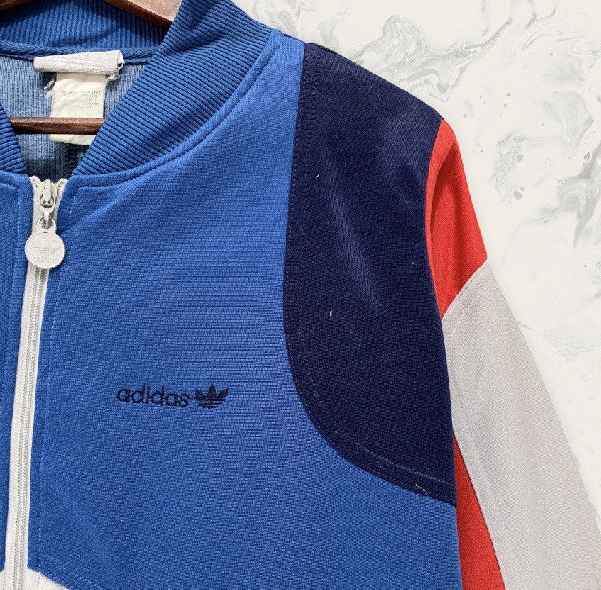 Adidas × Vintage Rare! Vintage 80s Adidas Track Top Jacket Size L / US 10 / IT 46 - 5 Thumbnail