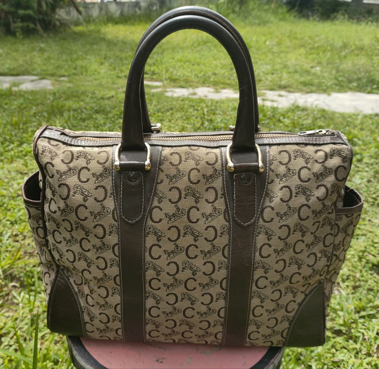 Celine Vintage Celine Monogram Bag Size ONE SIZE - 17 Thumbnail
