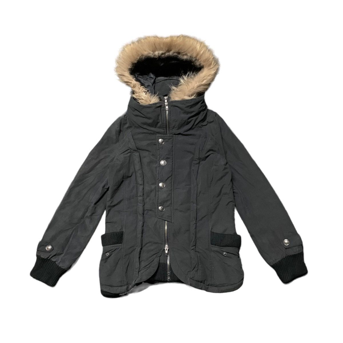 If Six Was Nine × Japanese Brand NAVANA DETACHABLE FURR HOODIE DOUBLE ZIPPER JACKET Size M / US 6-8 / IT 42-44 - 1 Thumbnail