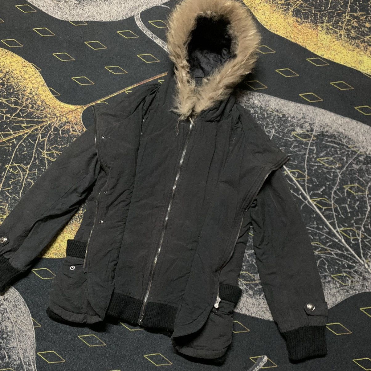 If Six Was Nine × Japanese Brand NAVANA DETACHABLE FURR HOODIE DOUBLE ZIPPER JACKET Size M / US 6-8 / IT 42-44 - 5 Thumbnail