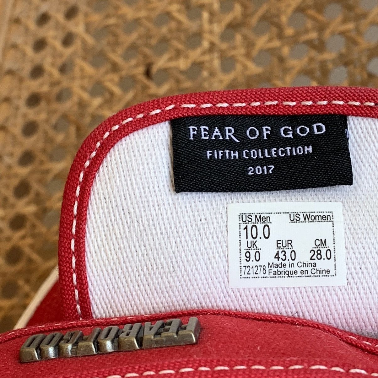 Fear of God × Vans Fear Of God Van Slip-On (2017) - VN0A3J9FPQT Size US 10 / EU 43 - 8 Thumbnail