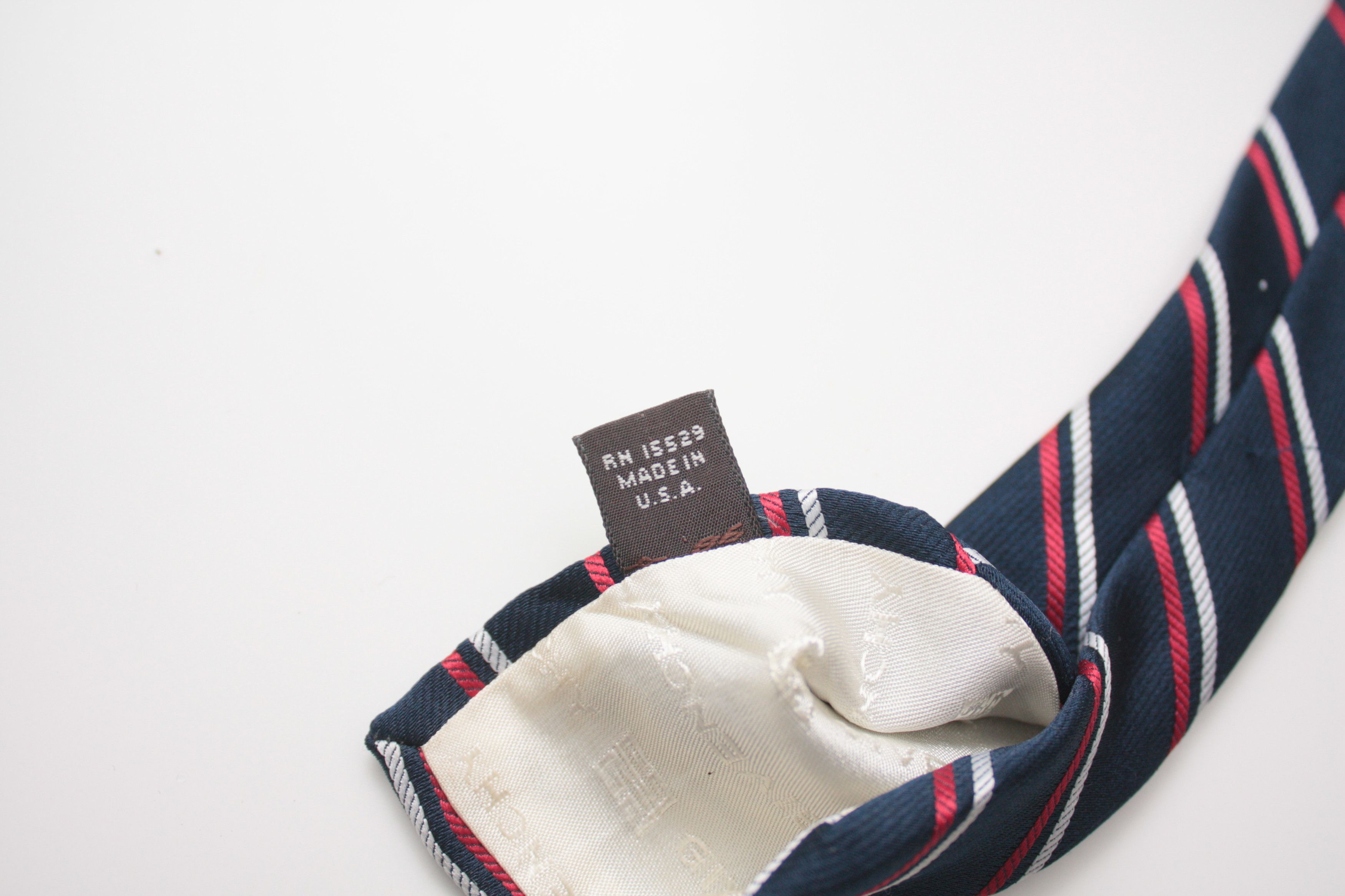 Givenchy Givenchy Monsieur Navy Silk Tie Made In U.S.A. Size ONE SIZE - 6 Thumbnail