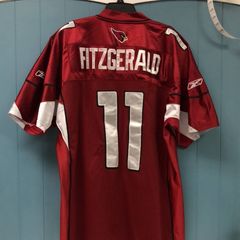 Larry Fitzgerald Arizona Cardinals Super Bowl Reebok Black Out NFL Jersey  XL