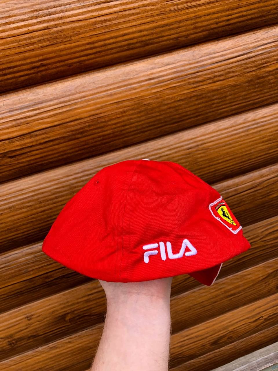 Ferrari × Fila × Vintage Vintage Ferrari cap racing fila red with big logo Size ONE SIZE - 5 Thumbnail