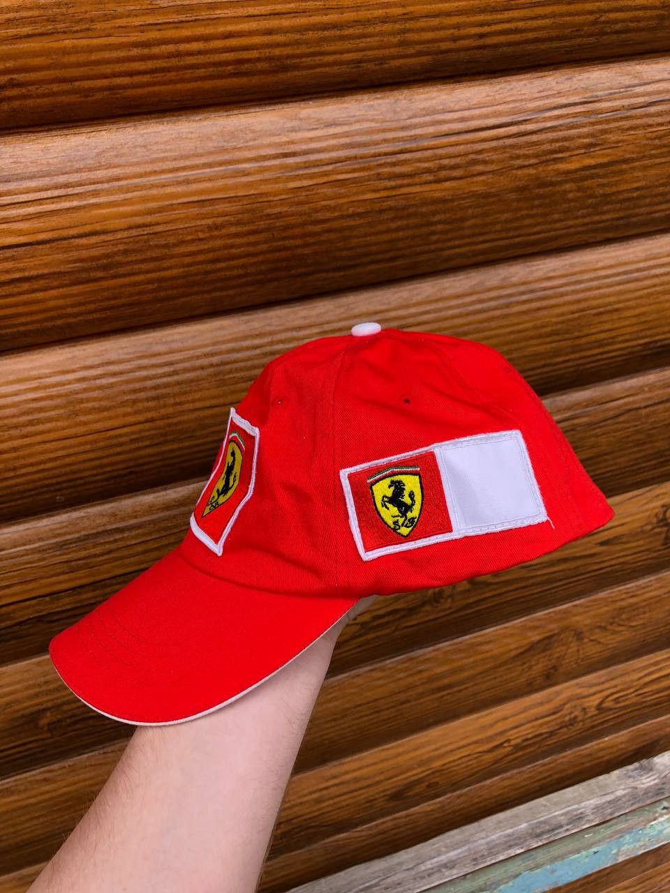 Ferrari × Fila × Vintage Vintage Ferrari cap racing fila red with big logo Size ONE SIZE - 3 Thumbnail