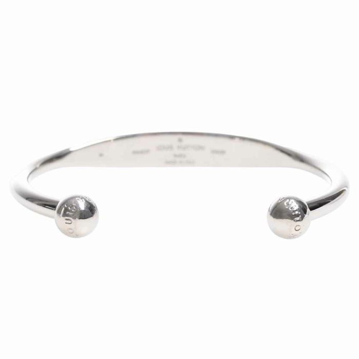 Louis Vuitton, Jewelry, Louis Vuitton Jonk Monogram Bracelet Bangle M  M64839 Silver Metal