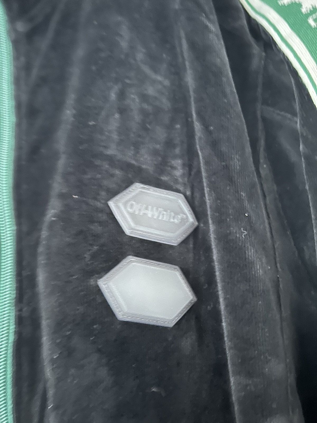 Off-White Off-White Velour Track Jacket Black Green Size US M / EU 48-50 / 2 - 2 Thumbnail