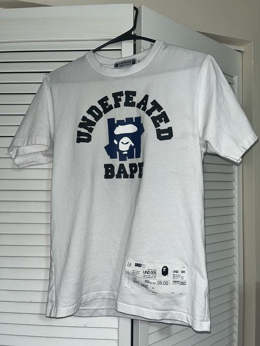 Bape BAPE® X UNDEFEATED COLLEGE TEE | Grailed