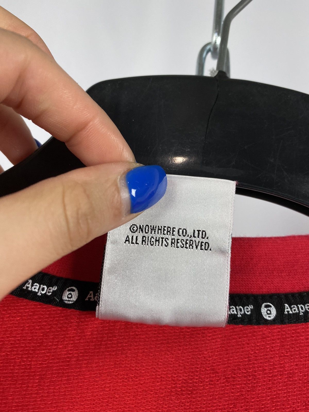 Aape Aape big logo red sweatshirt size XXL Size US XXL / EU 58 / 5 - 4 Thumbnail
