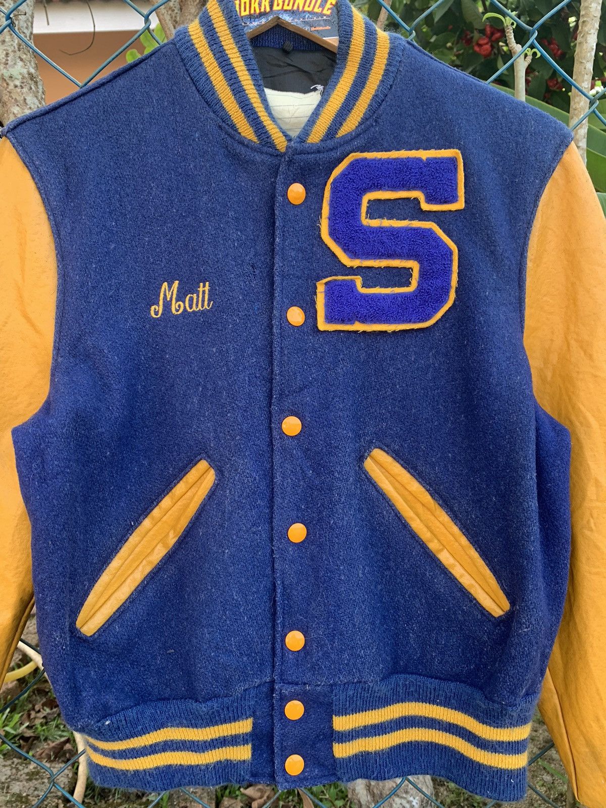 Delong × Vintage Vintage 80s Delong Varsity Jacket Size US M / EU 48-50 / 2 - 3 Thumbnail