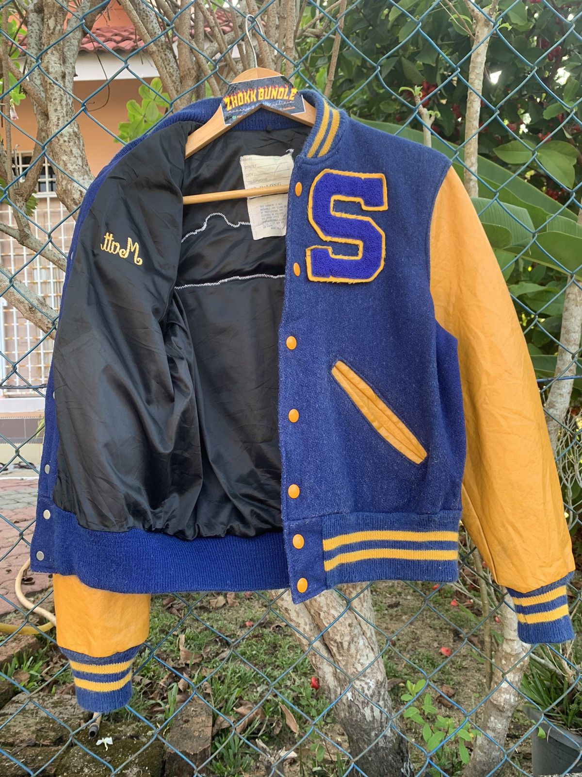 Delong × Vintage Vintage 80s Delong Varsity Jacket Size US M / EU 48-50 / 2 - 4 Thumbnail