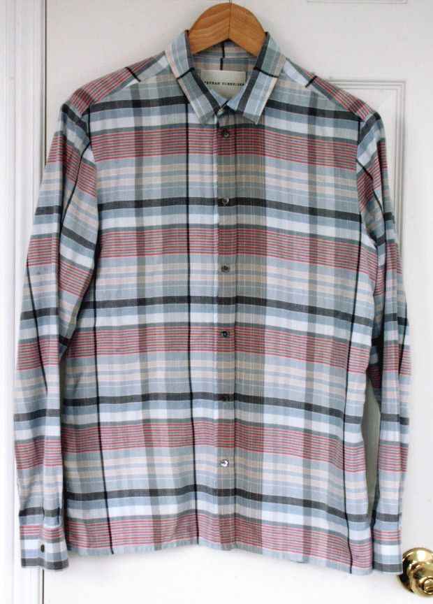 Stephan Schneider Stephan Schneider Plaid Tartan Cotton Twill Shirt Size US S / EU 44-46 / 1 - 2 Thumbnail