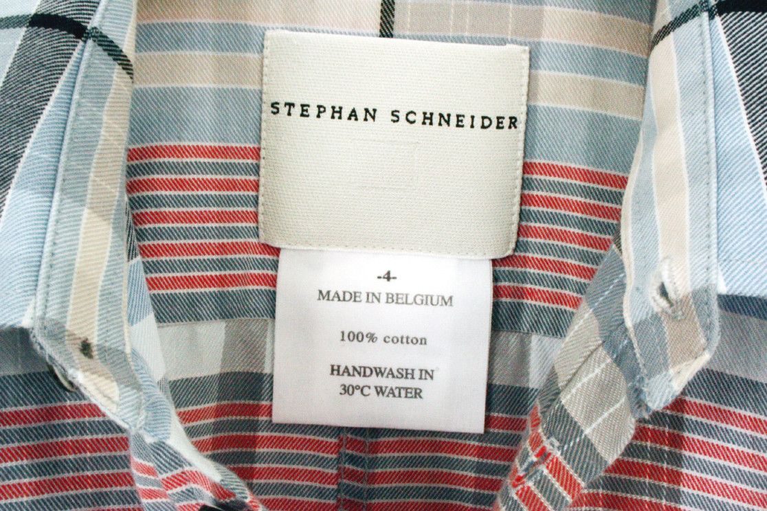 Stephan Schneider Stephan Schneider Plaid Tartan Cotton Twill Shirt Size US S / EU 44-46 / 1 - 7 Thumbnail