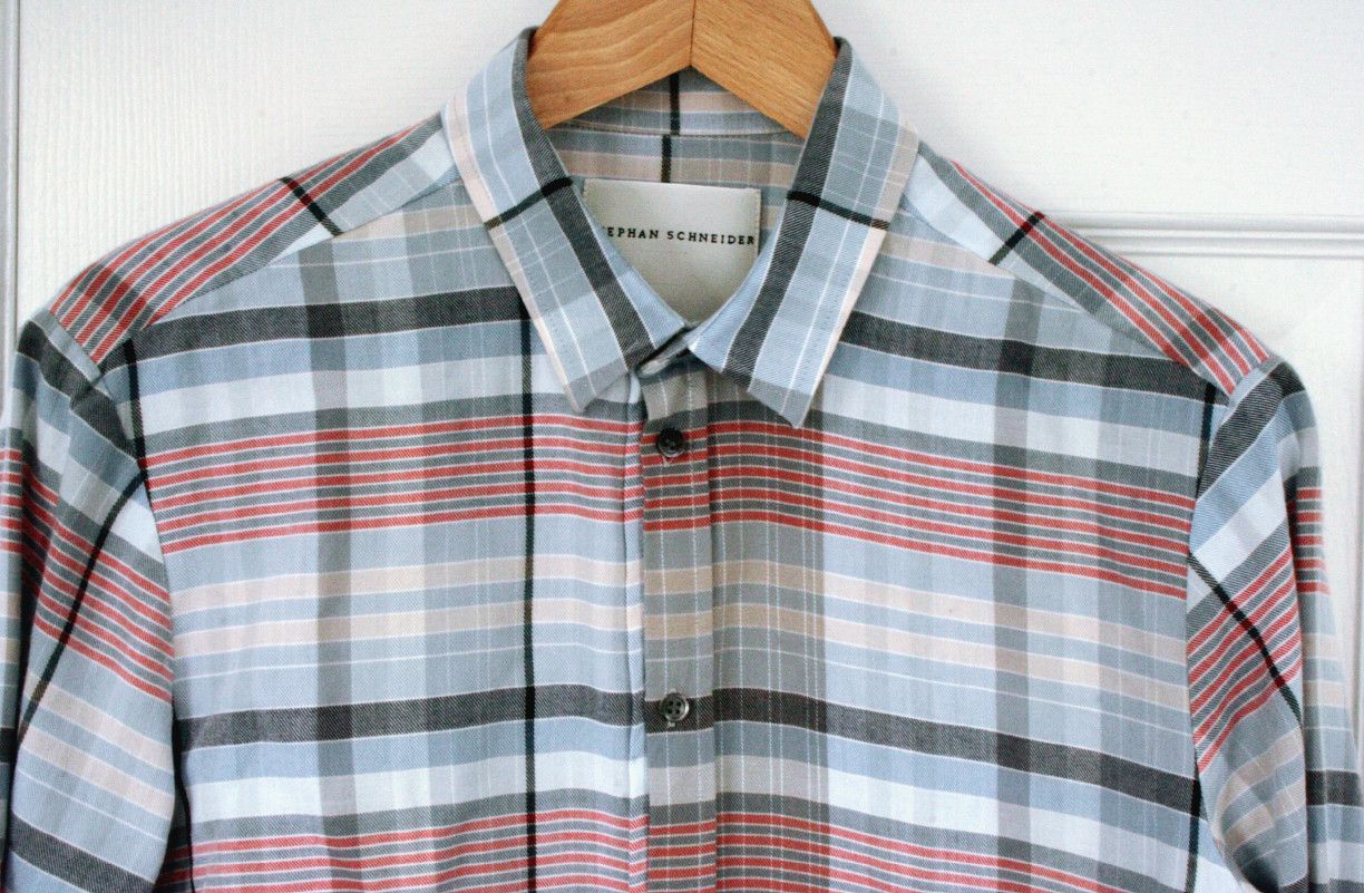 Stephan Schneider Stephan Schneider Plaid Tartan Cotton Twill Shirt Size US S / EU 44-46 / 1 - 4 Thumbnail