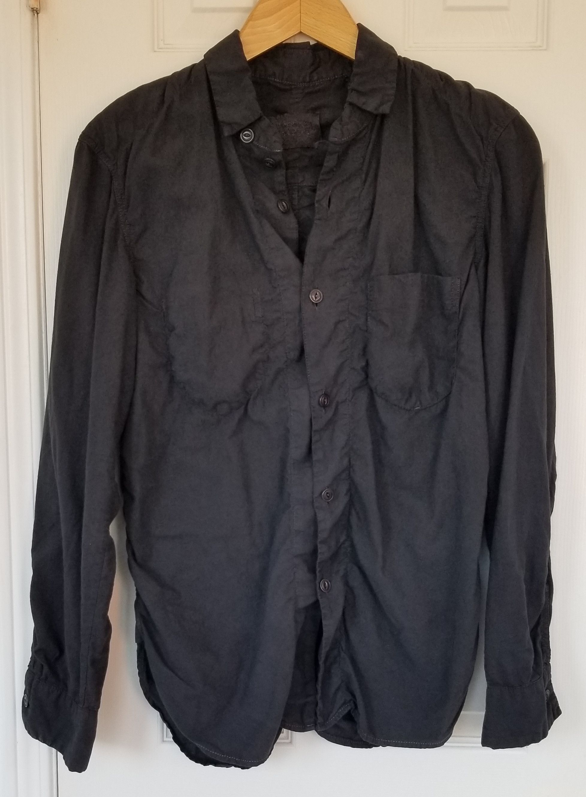 Takahiromiyashita The Soloist. The Soloist Black Garment-Dyed Ann D Shirt Number Nine Size US XS / EU 42 / 0 - 4 Thumbnail