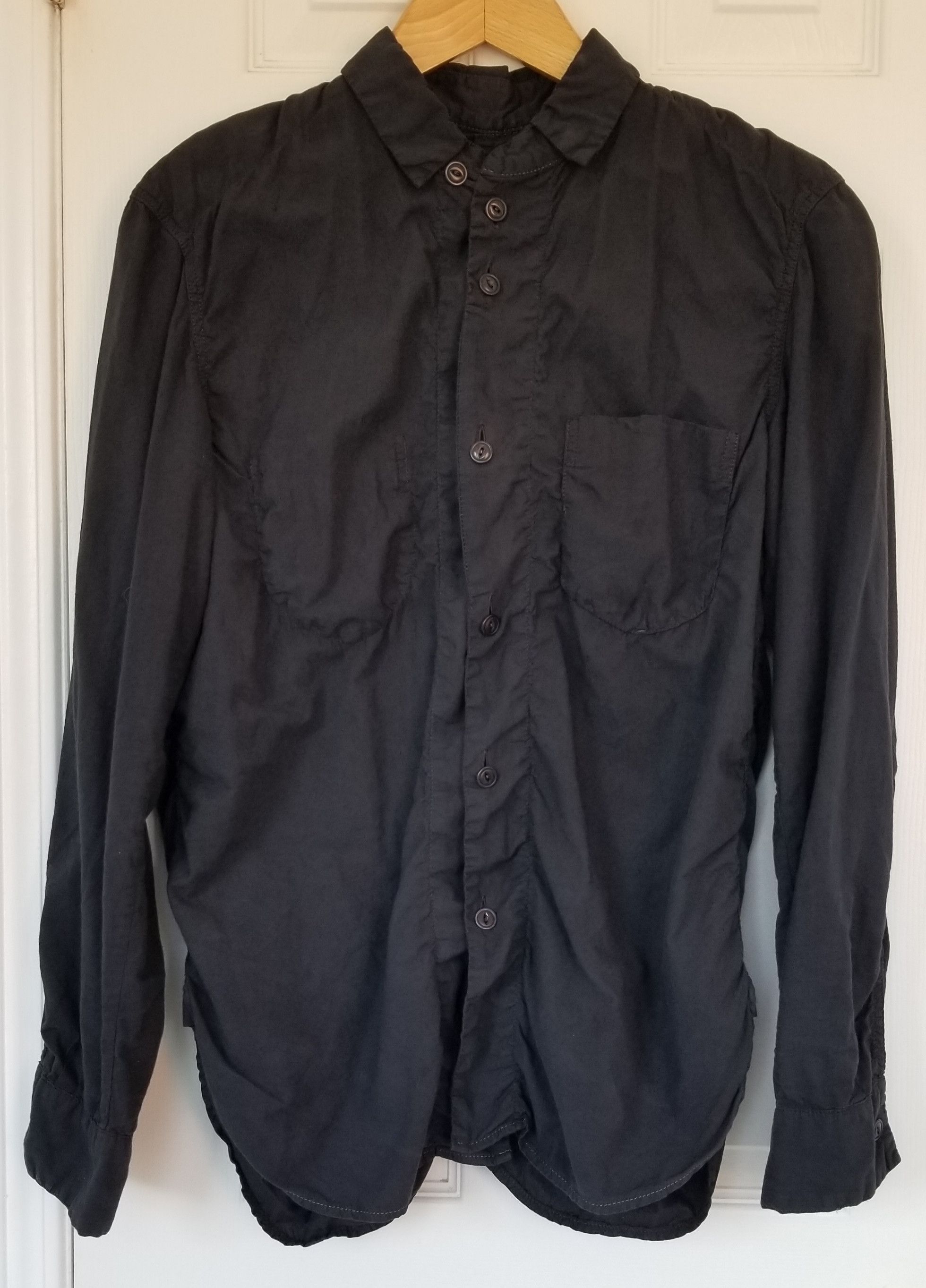 Takahiromiyashita The Soloist. The Soloist Black Garment-Dyed Ann D Shirt Number Nine Size US XS / EU 42 / 0 - 1 Thumbnail