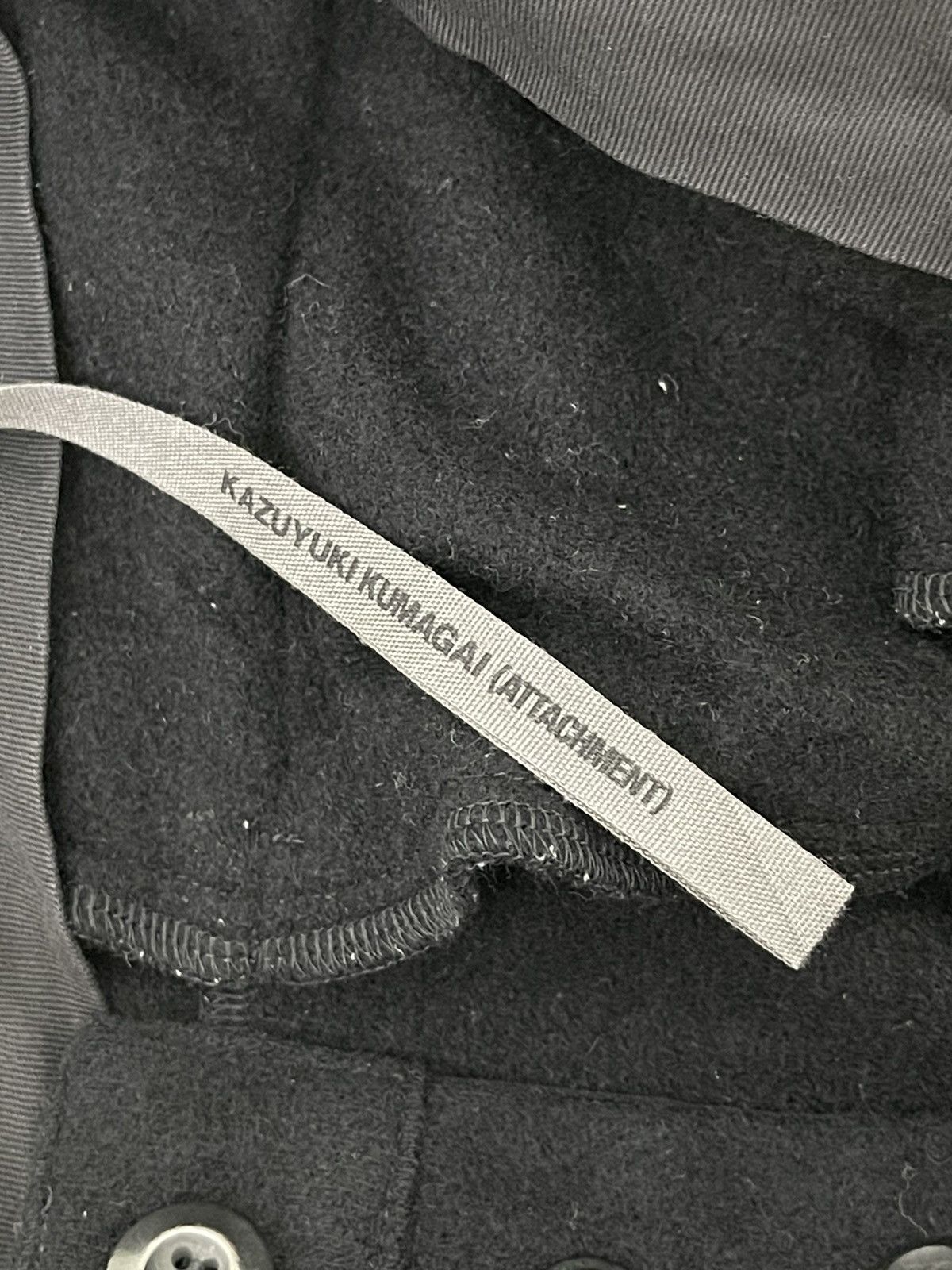 Kazuyuki Kumagai Attachment Wool Cashmere Pant Kazuyuki Kumagai Jodthpur Slim Leg 11🟦 Size US 33 - 18 Thumbnail