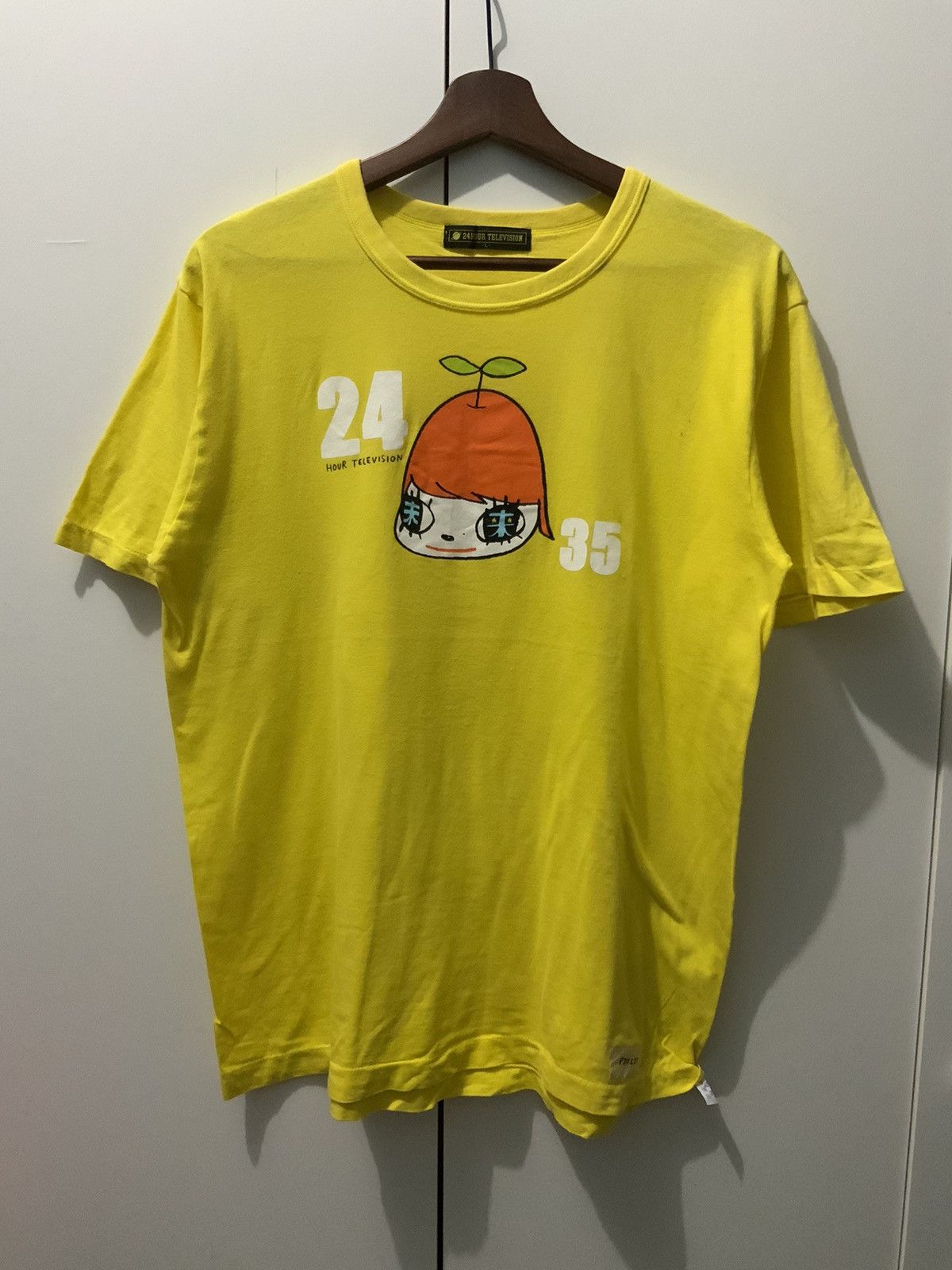 Japanese Brand Vintage Japan Made 35 24 Hour Television Tee Size US L / EU 52-54 / 3 - 1 Thumbnail