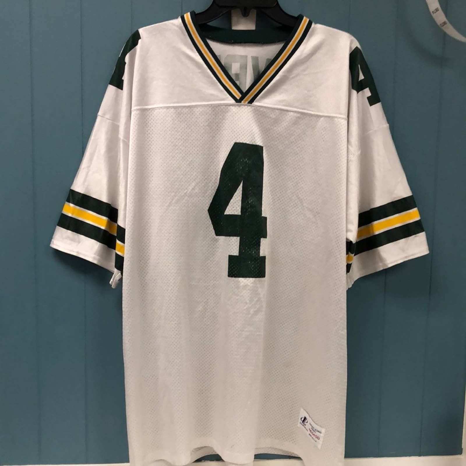 Vintage Brett Favre Green Champion Jersey Adult Sz XXL 54-56