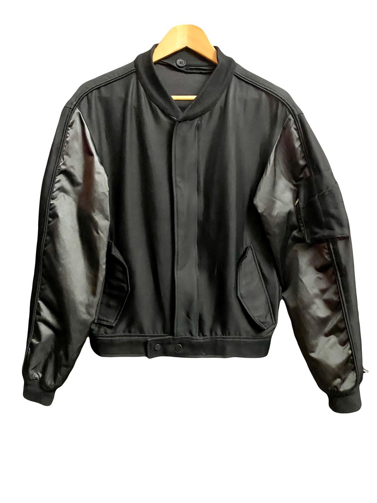 Balenciaga Balenciaga black bi material Bombers 50 fitted Size US M / EU 48-50 / 2 - 1 Thumbnail