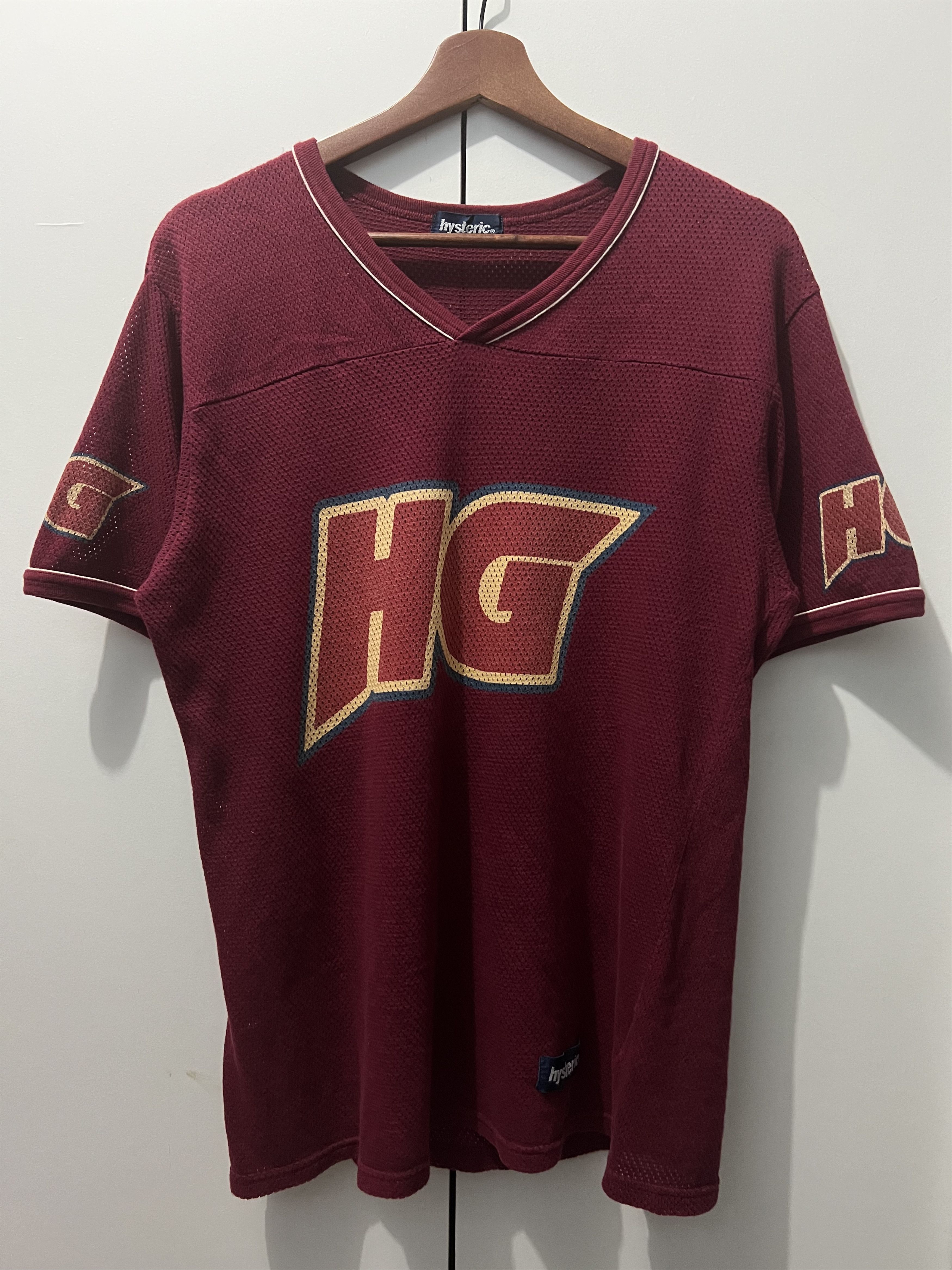 image of Hysteric Glamour Japan Tee in Maroon, Men's (Size Large)