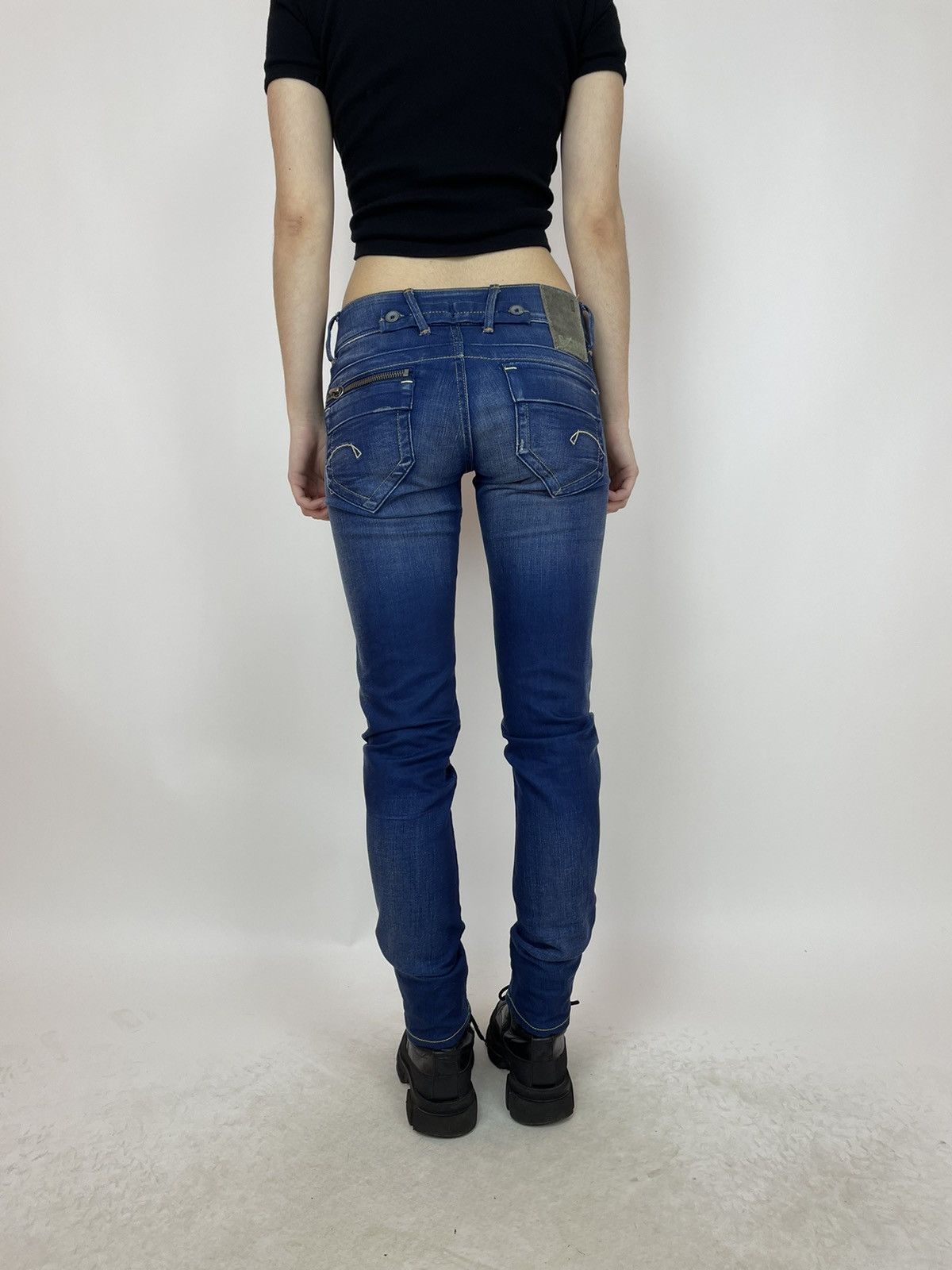 G-Star G-star RAW ROYCE SKINNY Womens blue jeans size 27x34 Size 27" / US 4 / IT 40 - 3 Thumbnail