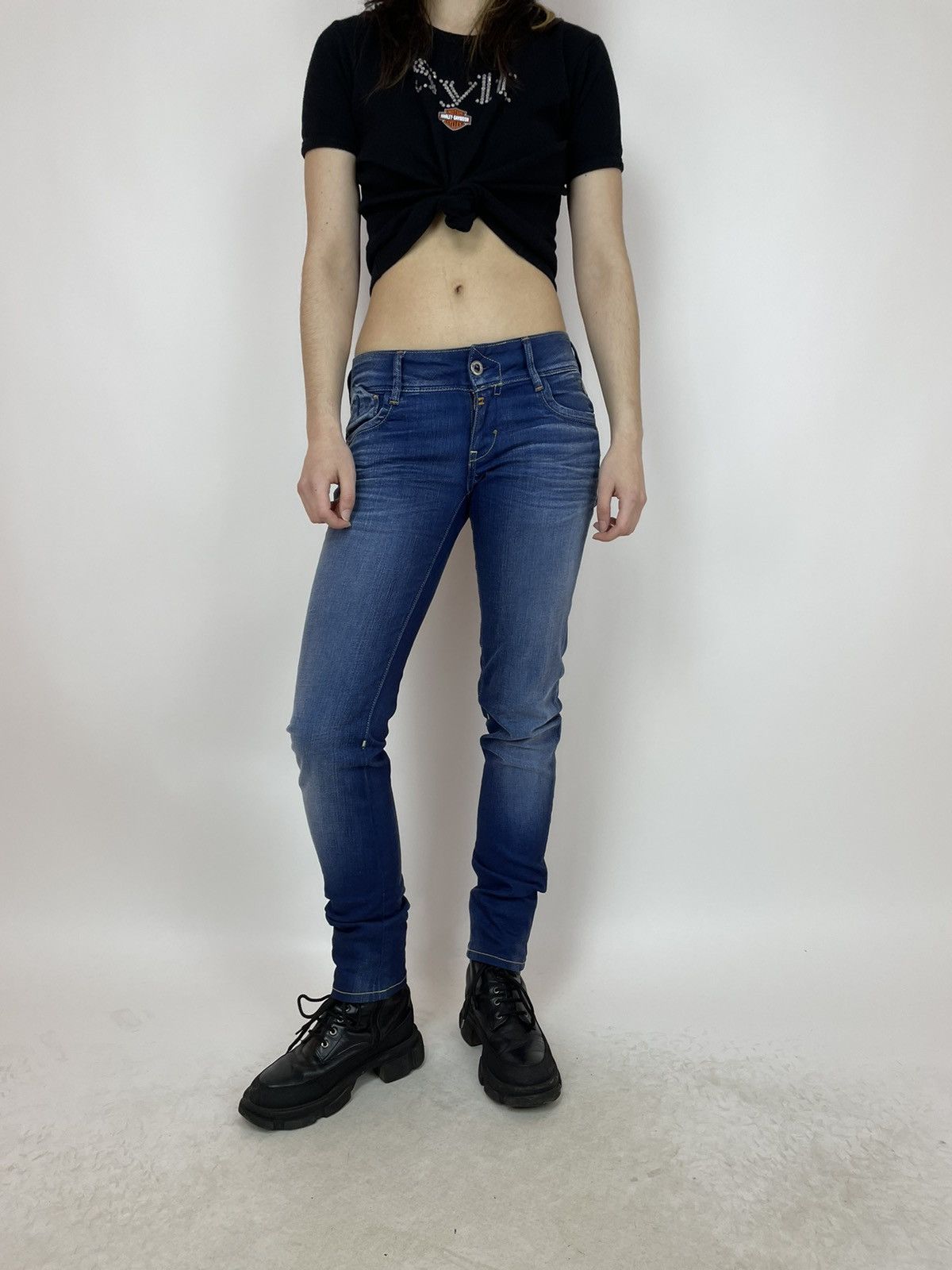 G-Star G-star RAW ROYCE SKINNY Womens blue jeans size 27x34 Size 27" / US 4 / IT 40 - 2 Thumbnail