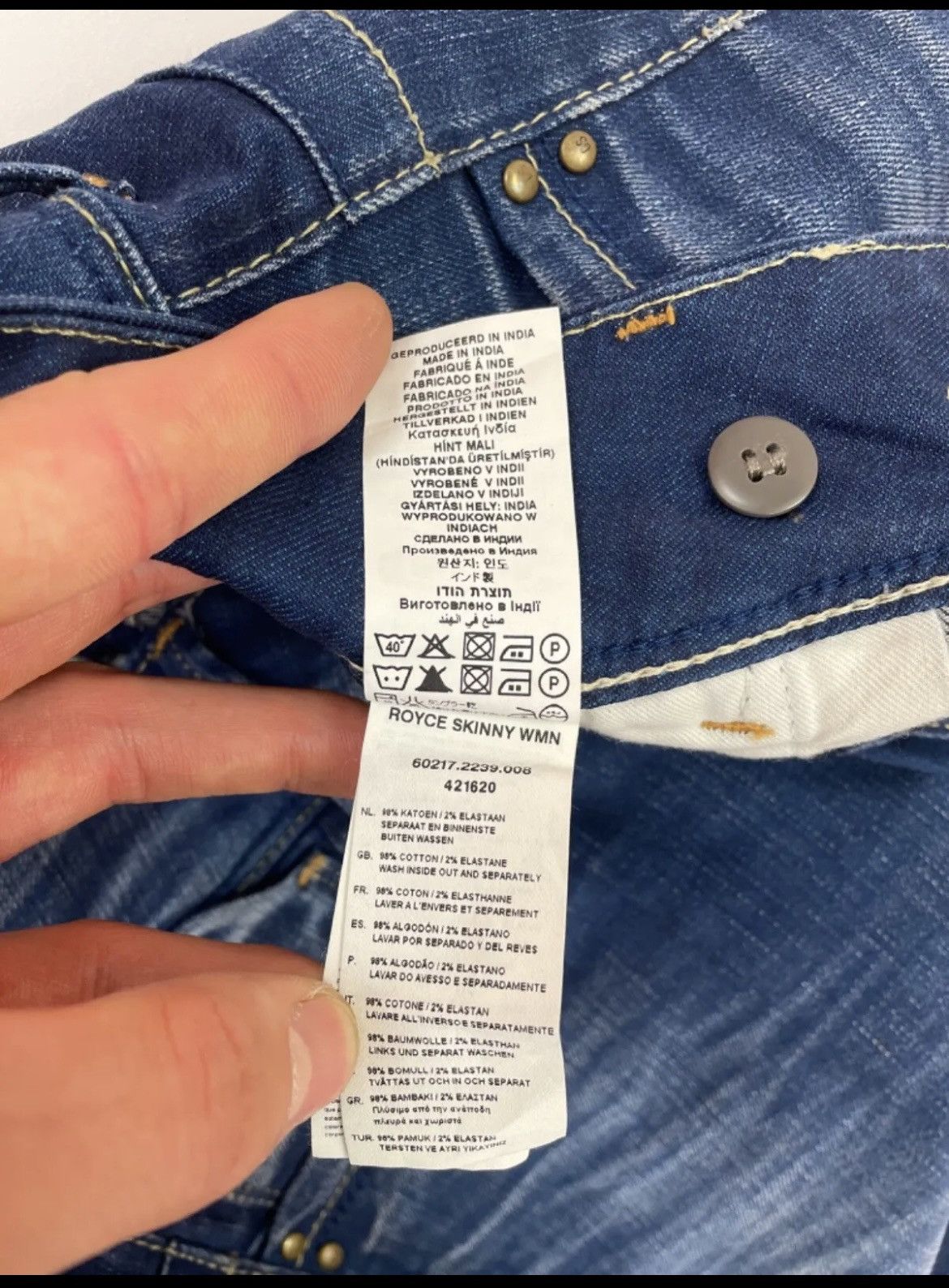 G-Star G-star RAW ROYCE SKINNY Womens blue jeans size 27x34 Size 27" / US 4 / IT 40 - 11 Thumbnail