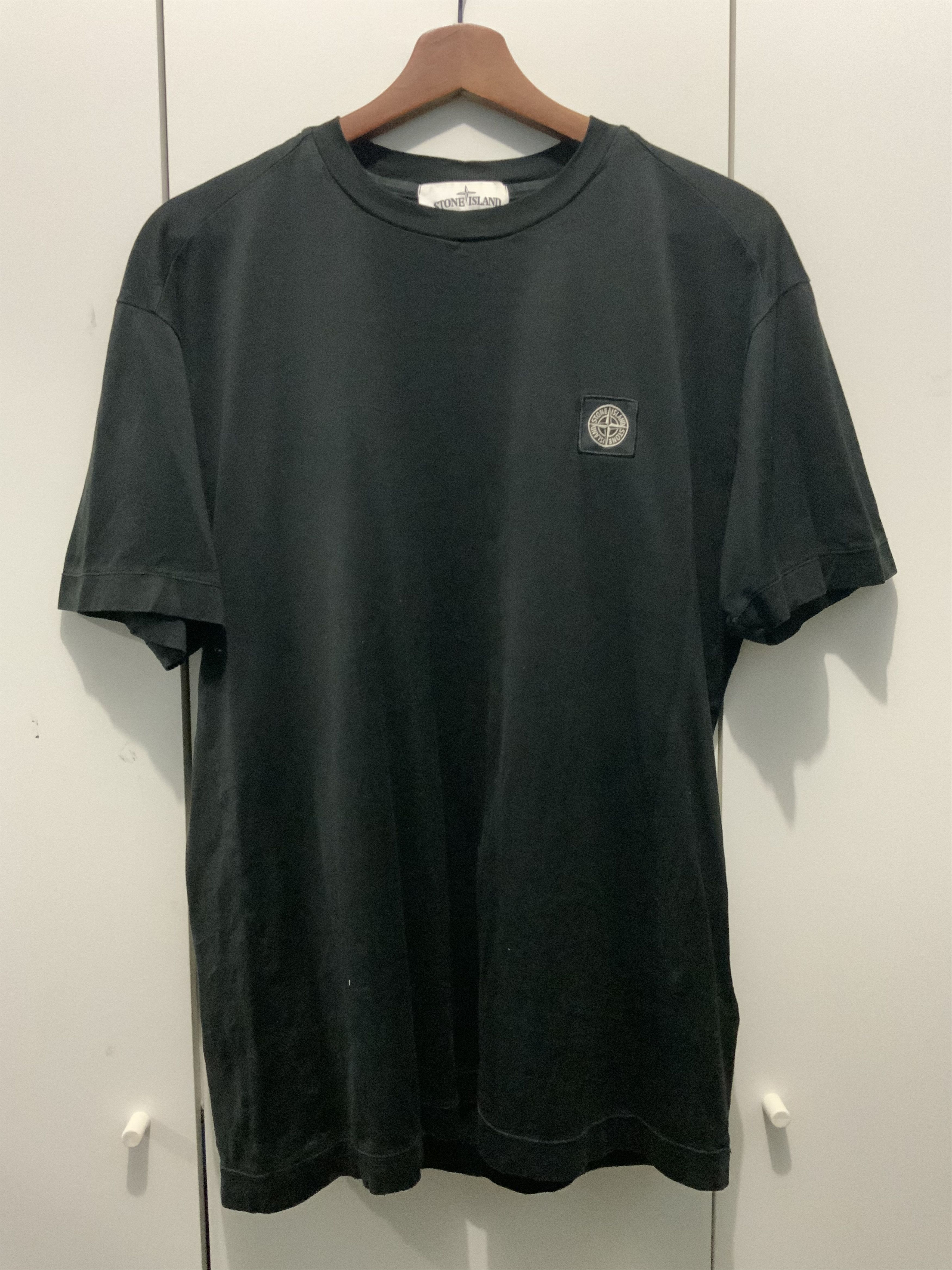 Stone Island Stone Island Patches Black Plain Streetwear Tee | Grailed