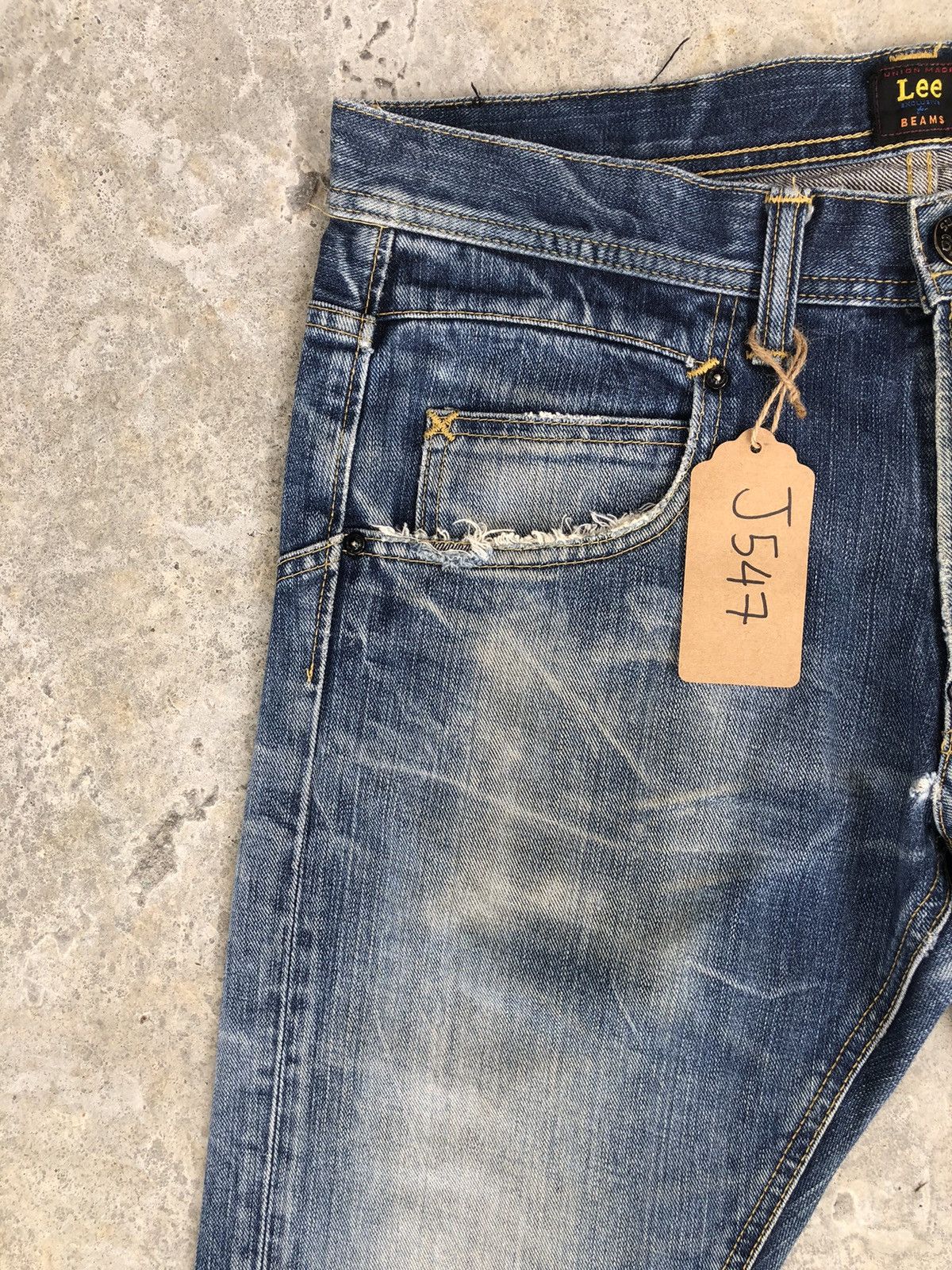 Lee Lee Riders x Beams Flared Jeans Distressed Jeans Size US 33 - 4 Thumbnail