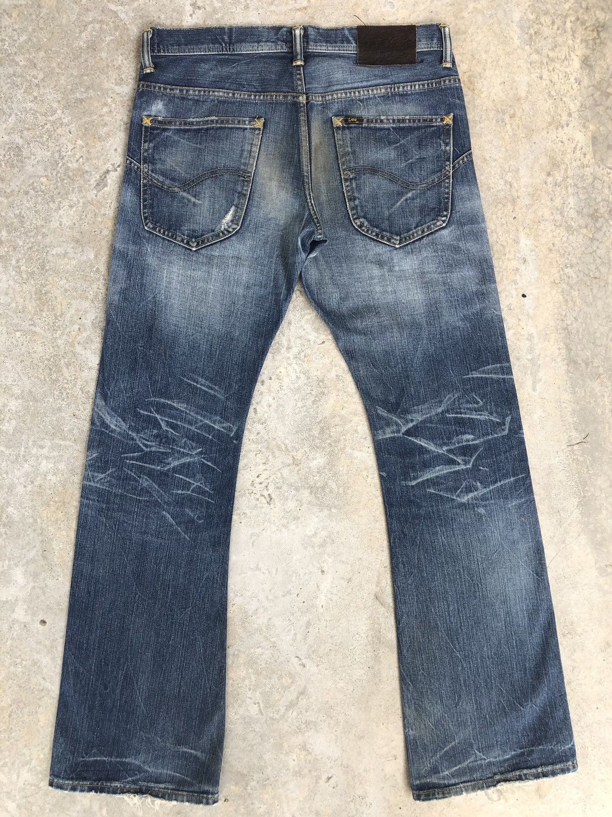 Lee Lee Riders x Beams Flared Jeans Distressed Jeans Size US 33 - 2 Thumbnail