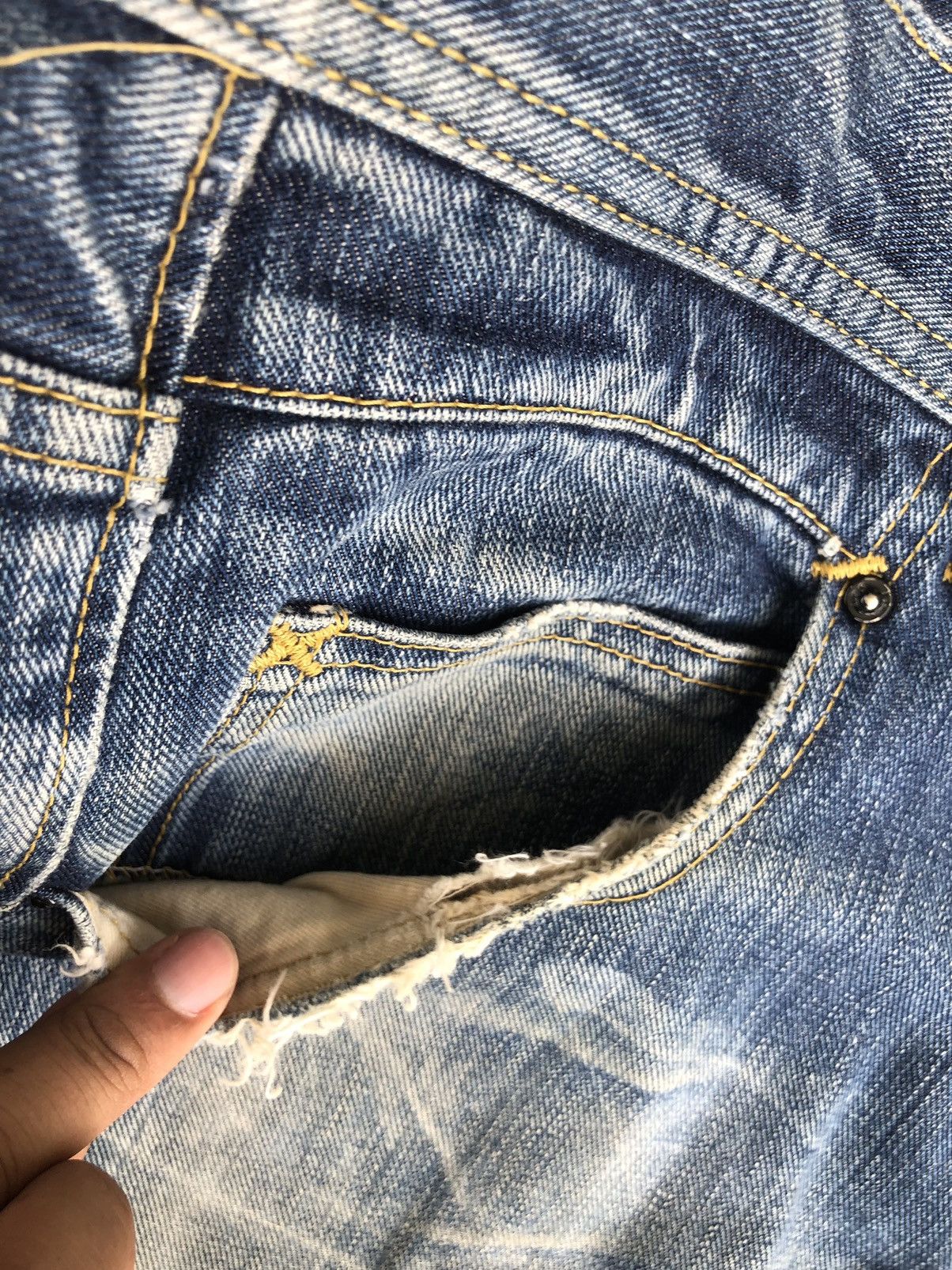 Lee Lee Riders x Beams Flared Jeans Distressed Jeans Size US 33 - 15 Thumbnail