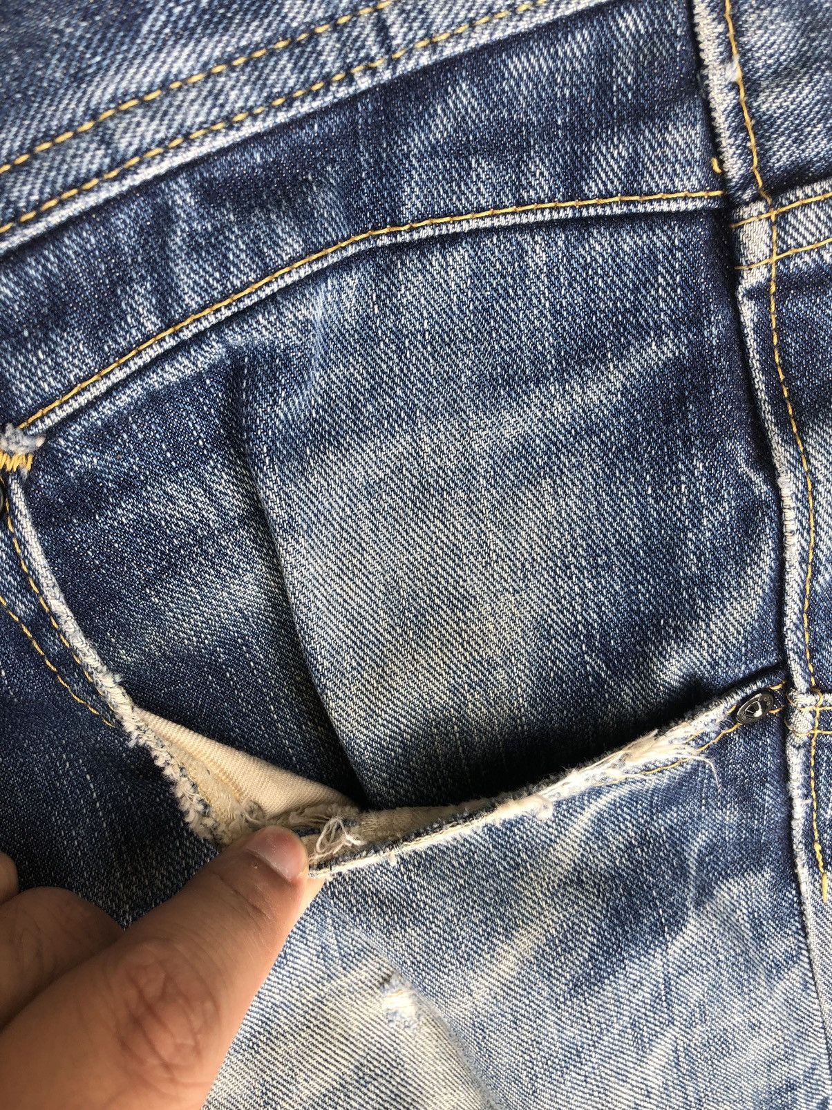 Lee Lee Riders x Beams Flared Jeans Distressed Jeans Size US 33 - 16 Thumbnail