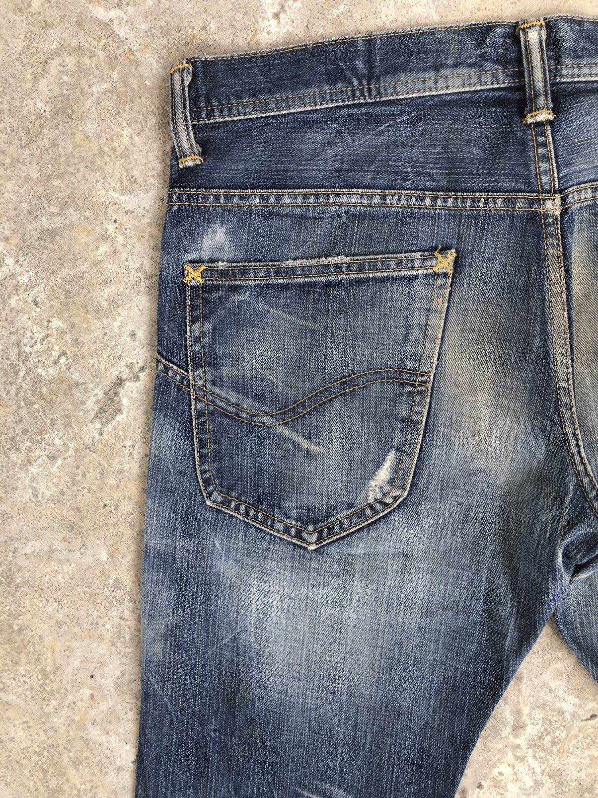 Lee Lee Riders x Beams Flared Jeans Distressed Jeans Size US 33 - 11 Thumbnail