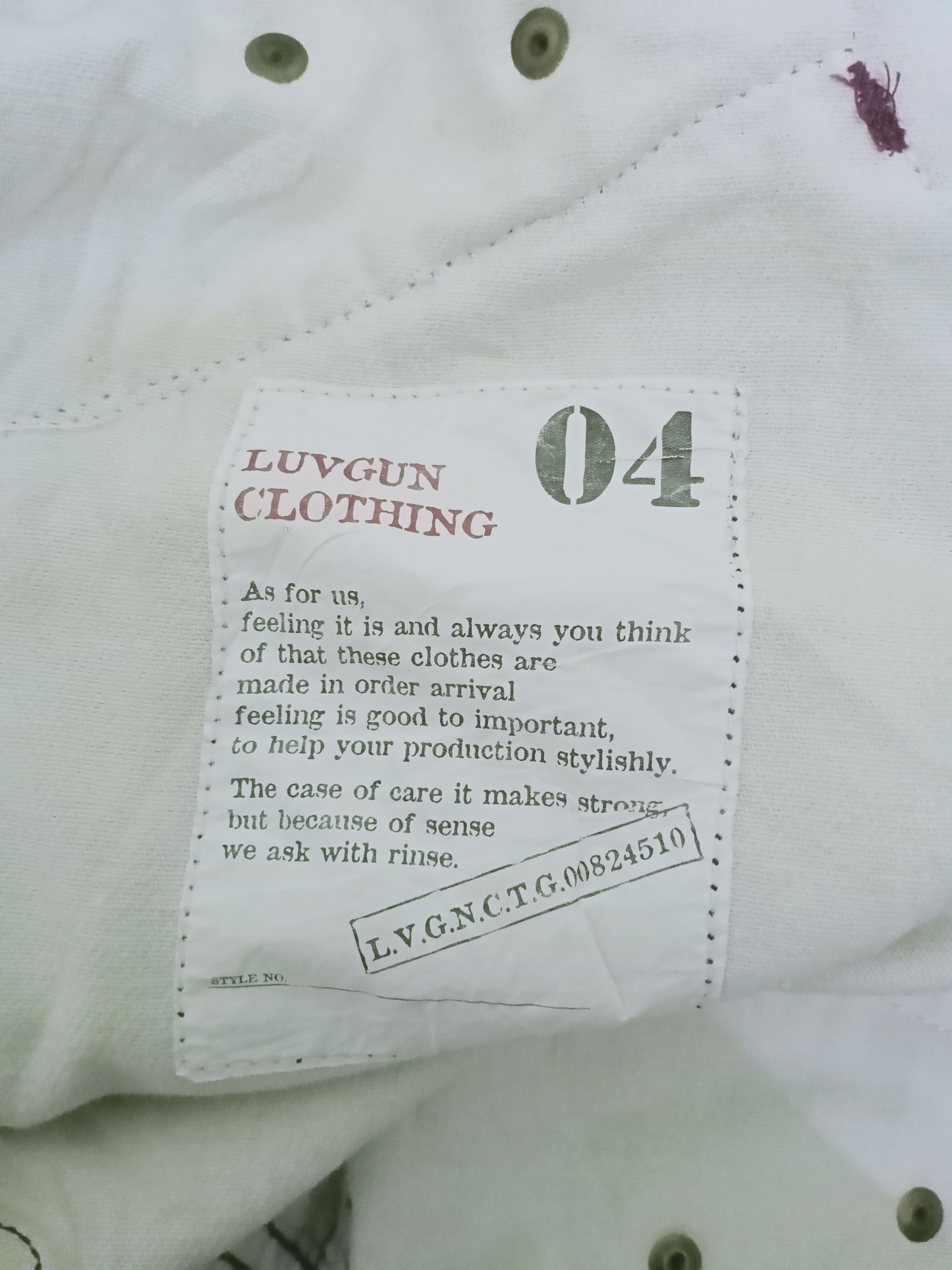 Japanese Brand Luv Gun Clothing Punk Bondage Denim Jeans Size US 31 - 14 Thumbnail