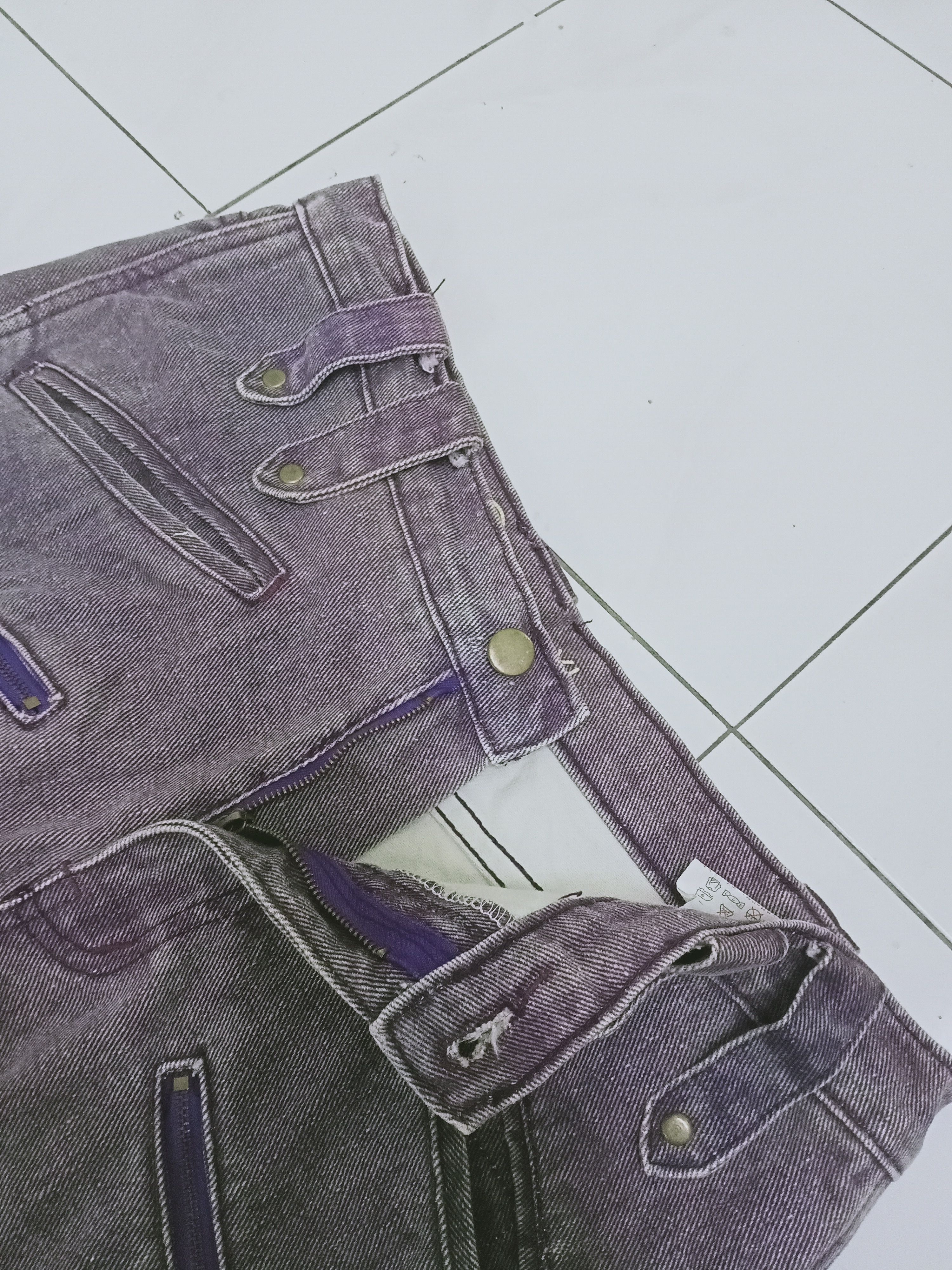 Japanese Brand Luv Gun Clothing Punk Bondage Denim Jeans Size US 31 - 11 Thumbnail