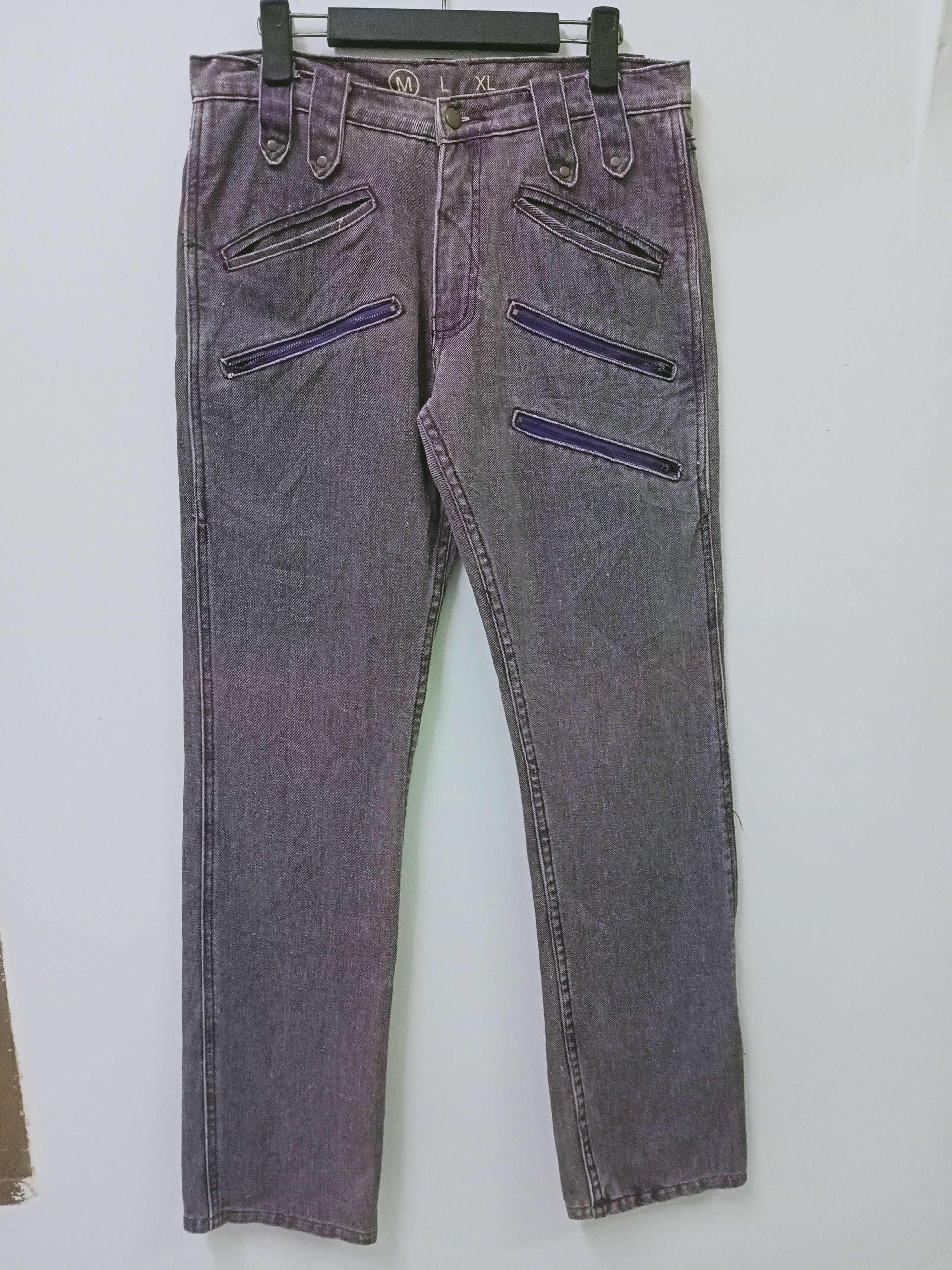 Japanese Brand Luv Gun Clothing Punk Bondage Denim Jeans Size US 31 - 1 Thumbnail