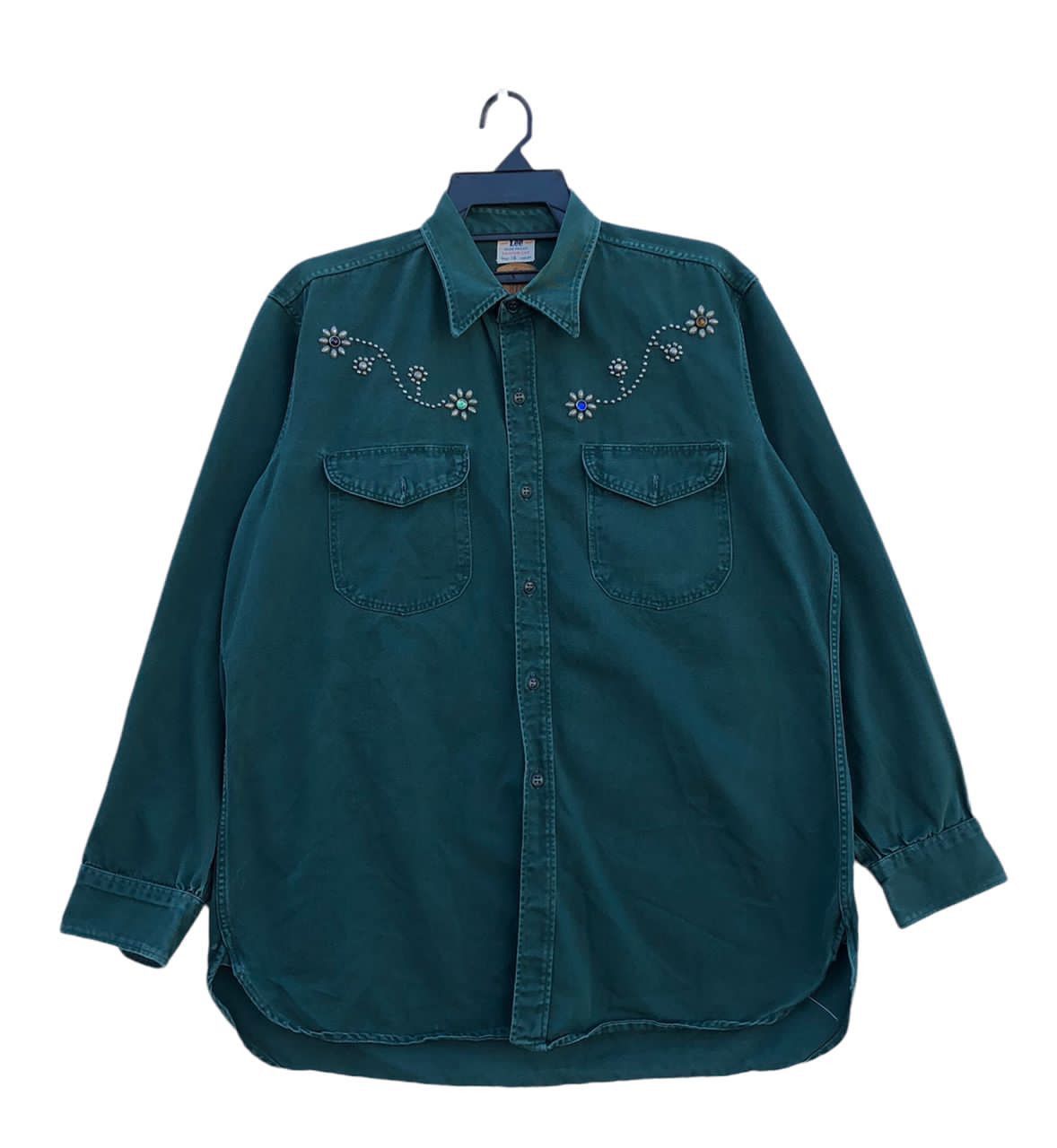 Lee faded proof western art shirt button up