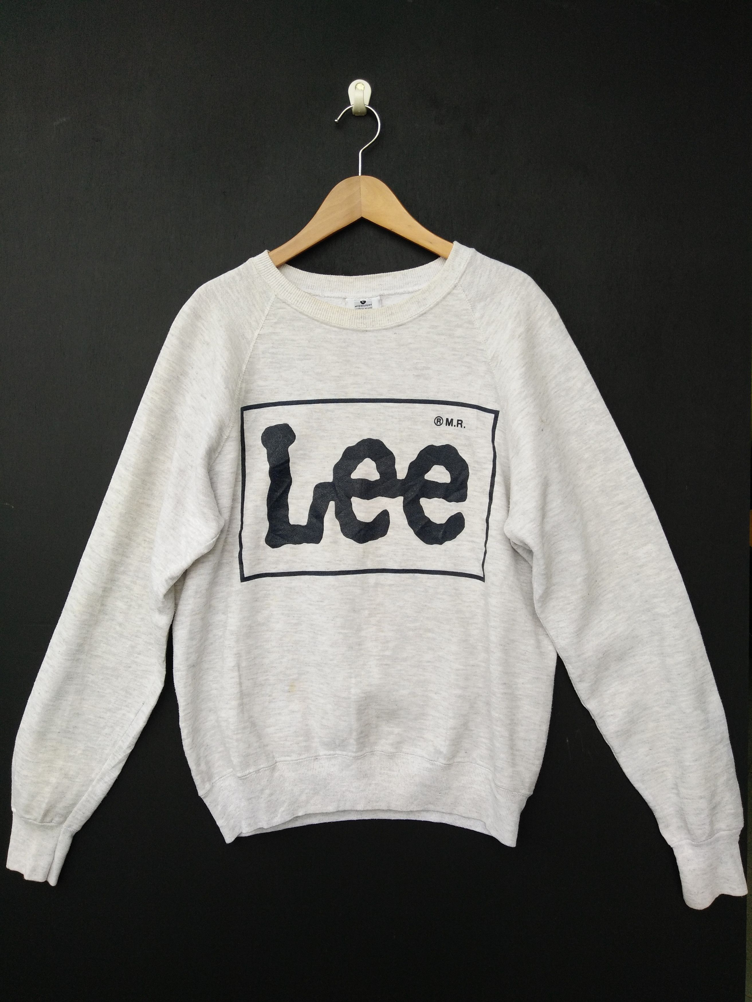 Lee × Vintage Vintage LEE Sweatshirt Crewneck Big Logo Size US L / EU 52-54 / 3 - 1 Thumbnail
